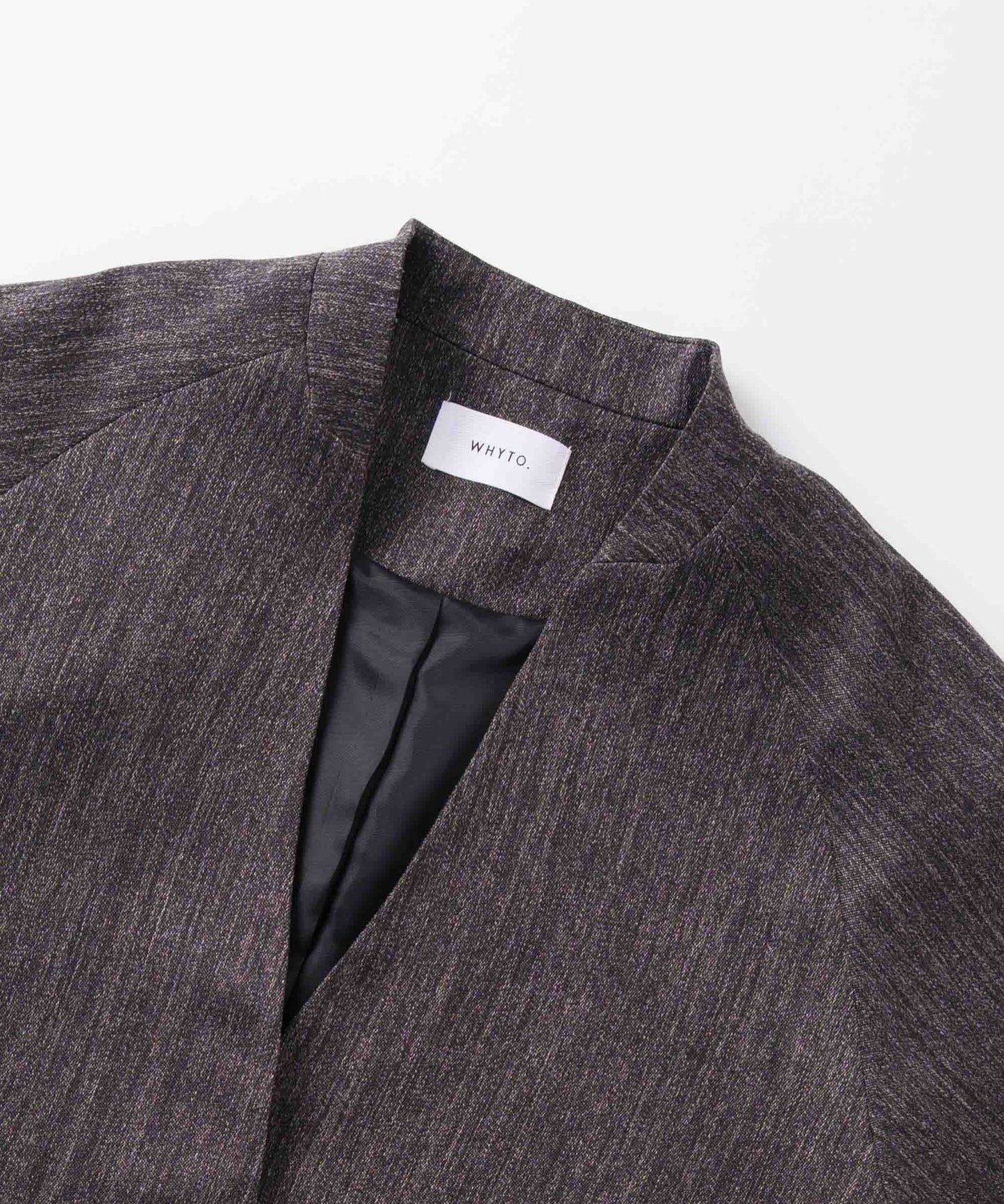 tweed satin over jacket / WHT26FJK4066