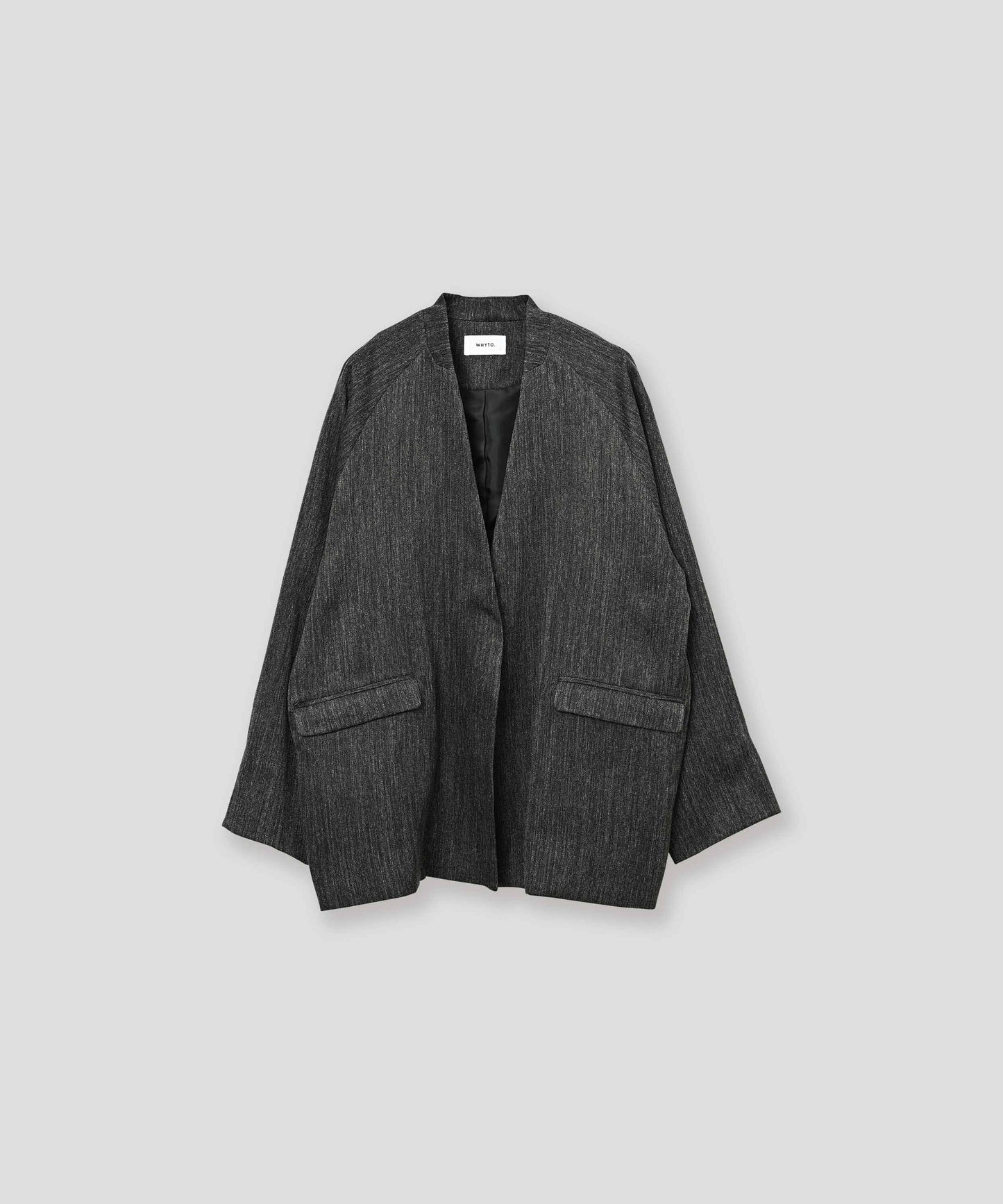 tweed satin over jacket / WHT26FJK4066