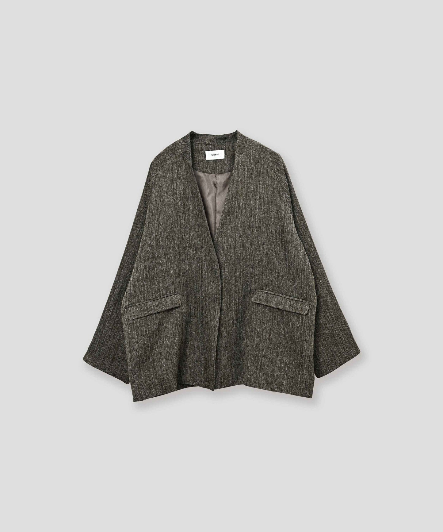 tweed satin over jacket / WHT26FJK4066