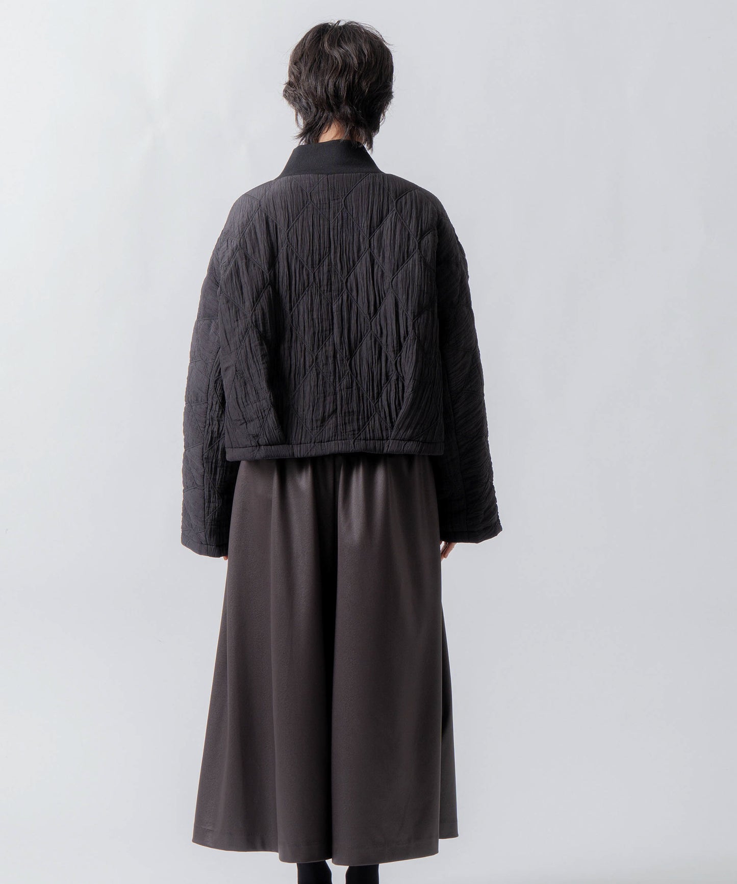 check pattern reversible jacket / WHT26FJK4067