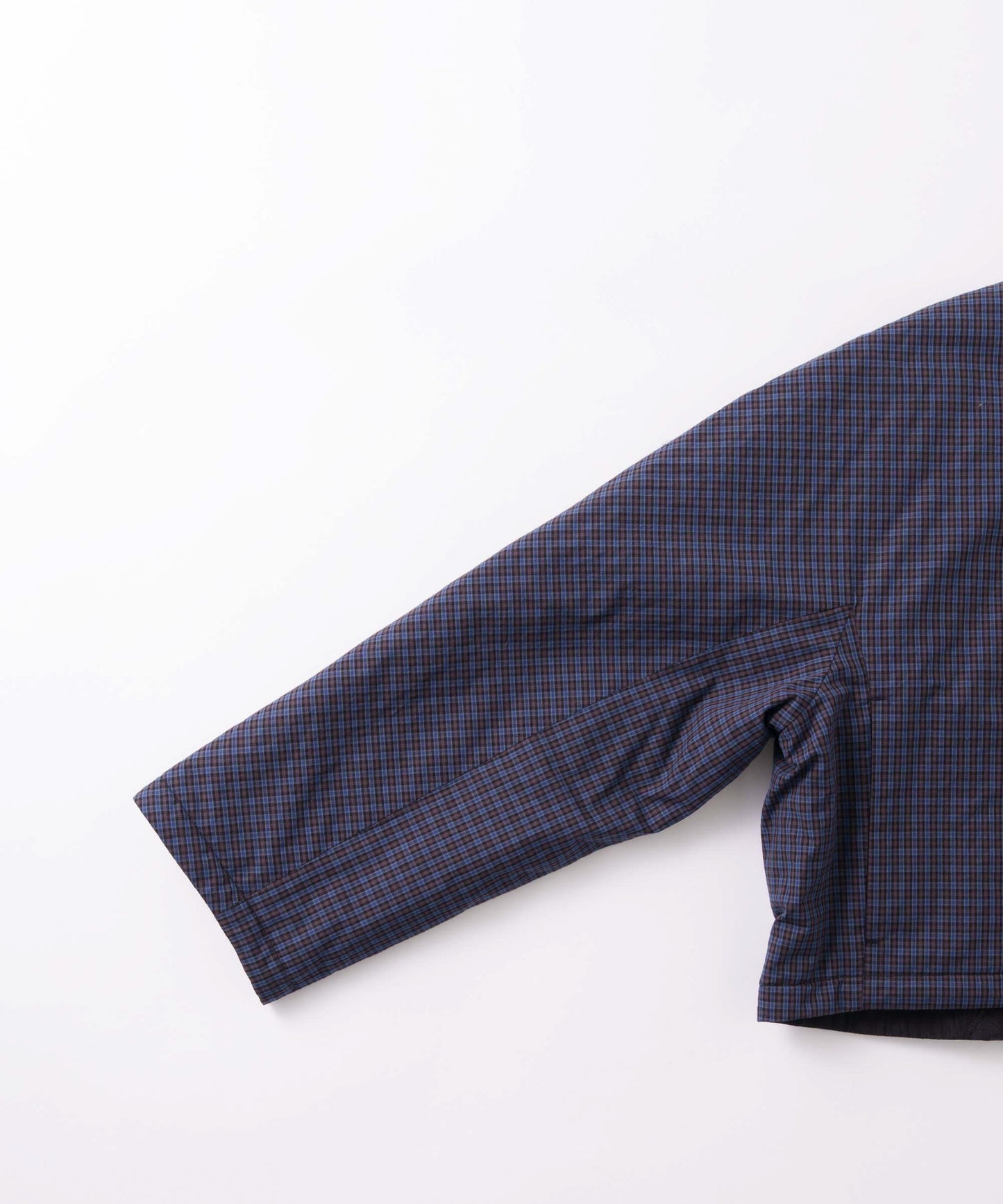 check pattern reversible jacket / WHT26FJK4067