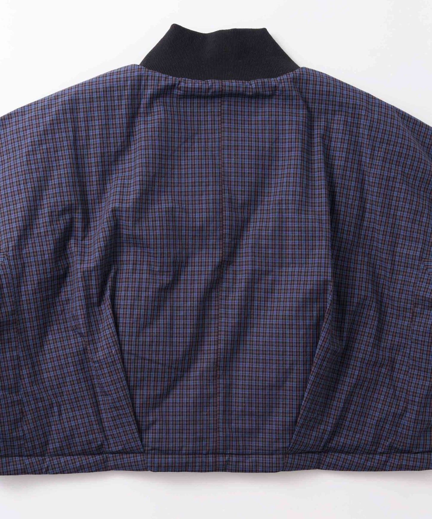 check pattern reversible jacket / WHT26FJK4067