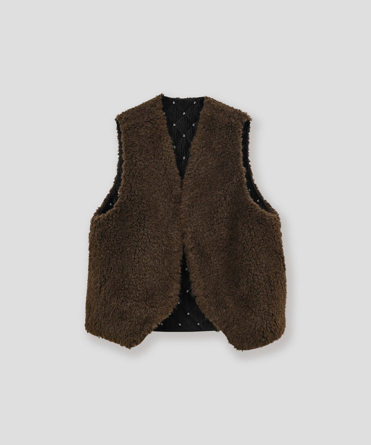 beads quilting reversible vest / WHT26FJK4068