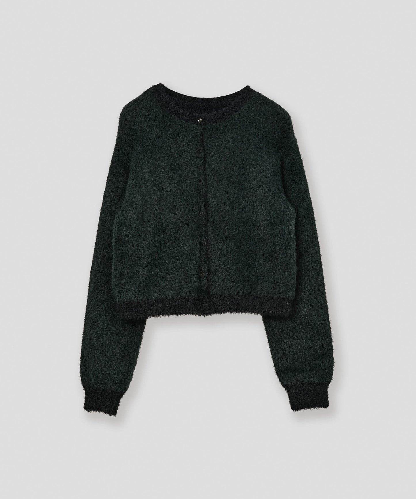 mix fur cardigan / WHT26FKN4042
