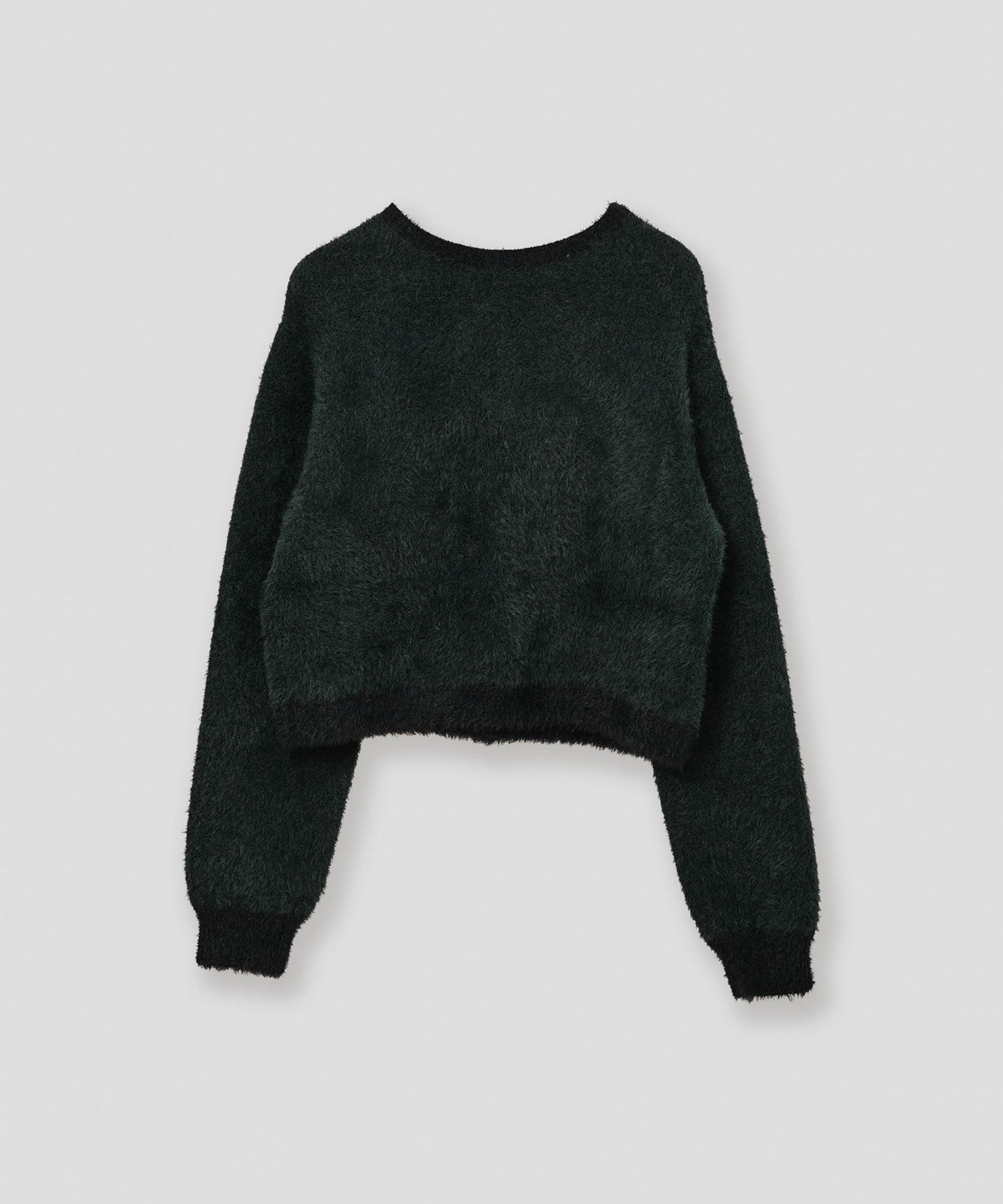 mix fur cardigan / WHT26FKN4042