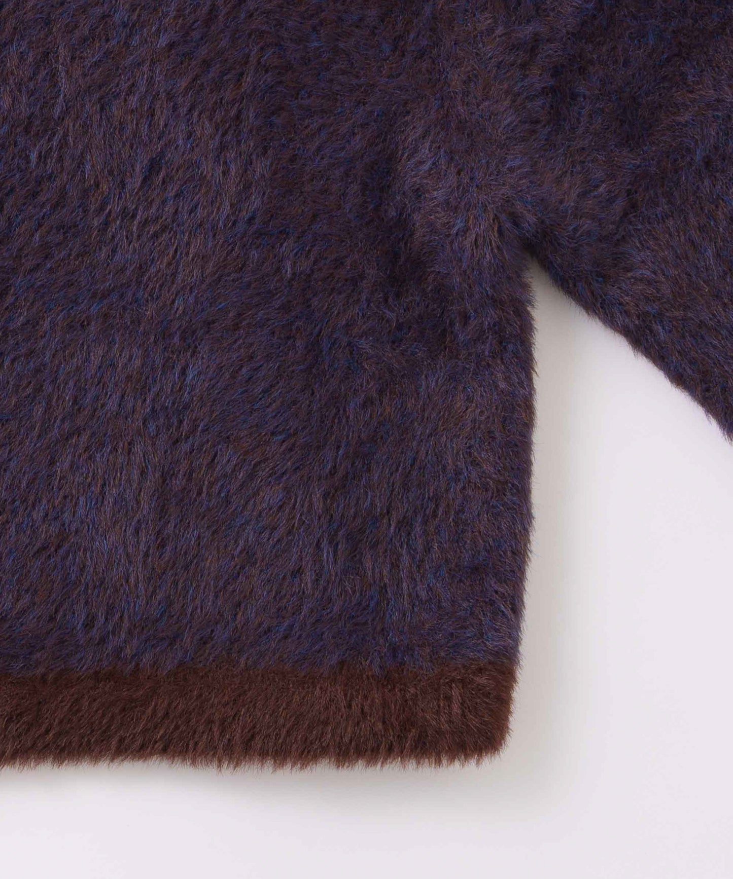 mix fur cardigan / WHT26FKN4042