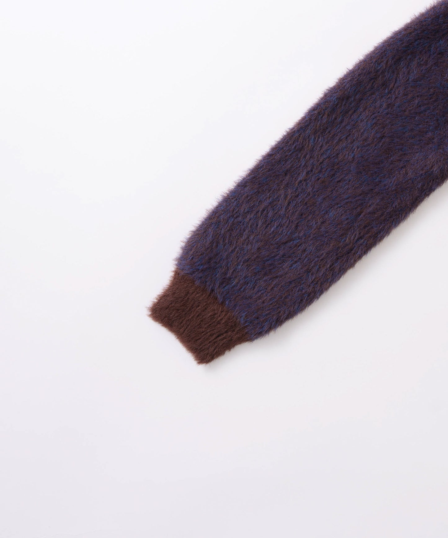 mix fur cardigan / WHT26FKN4042