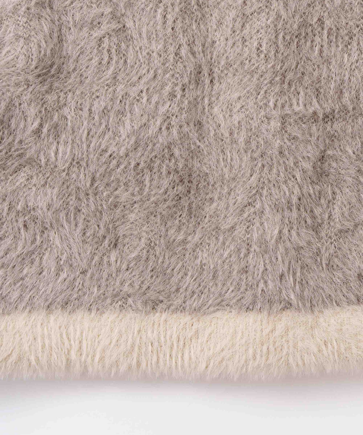 mix fur cardigan / WHT26FKN4042
