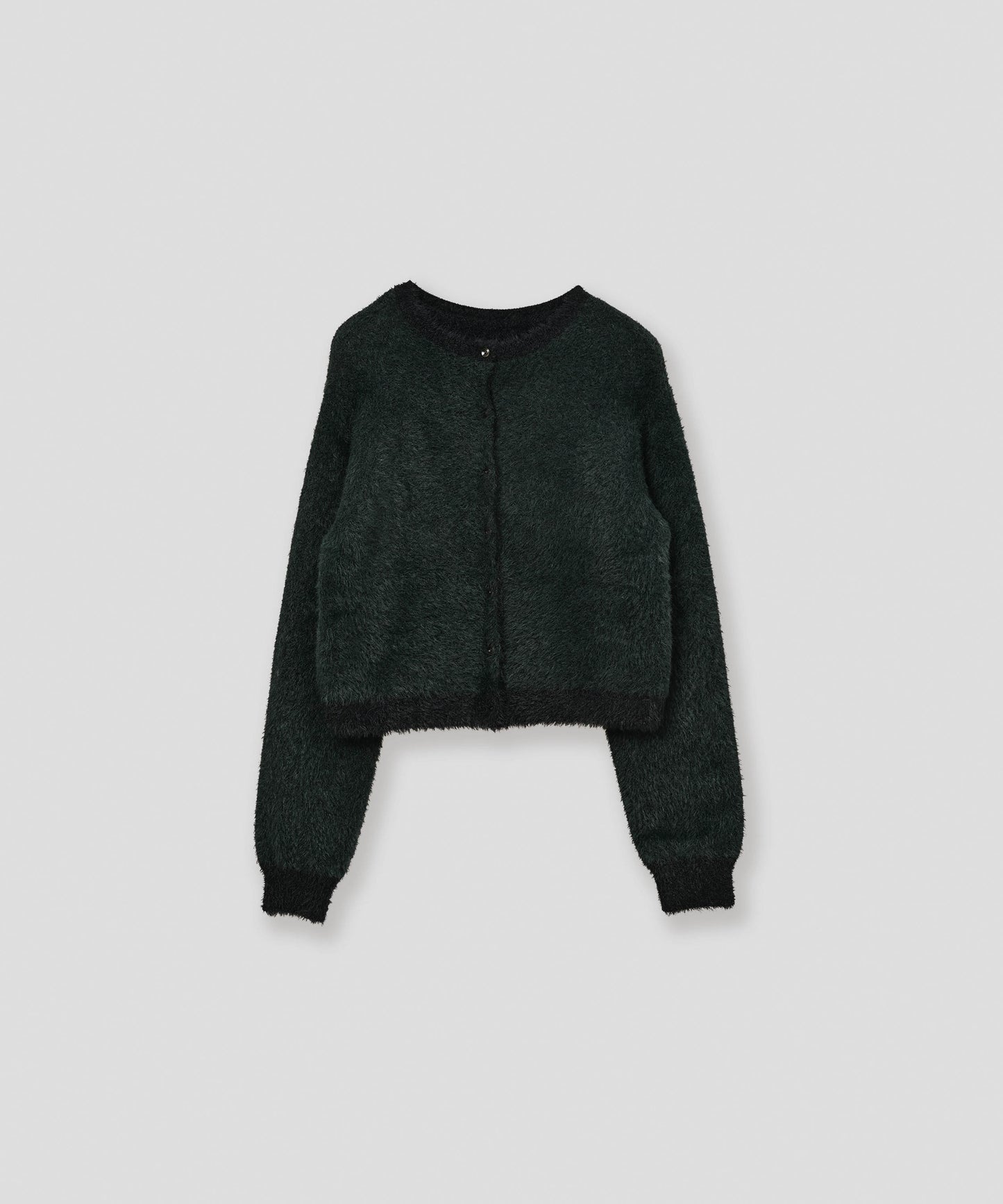 mix fur cardigan / WHT26FKN4042