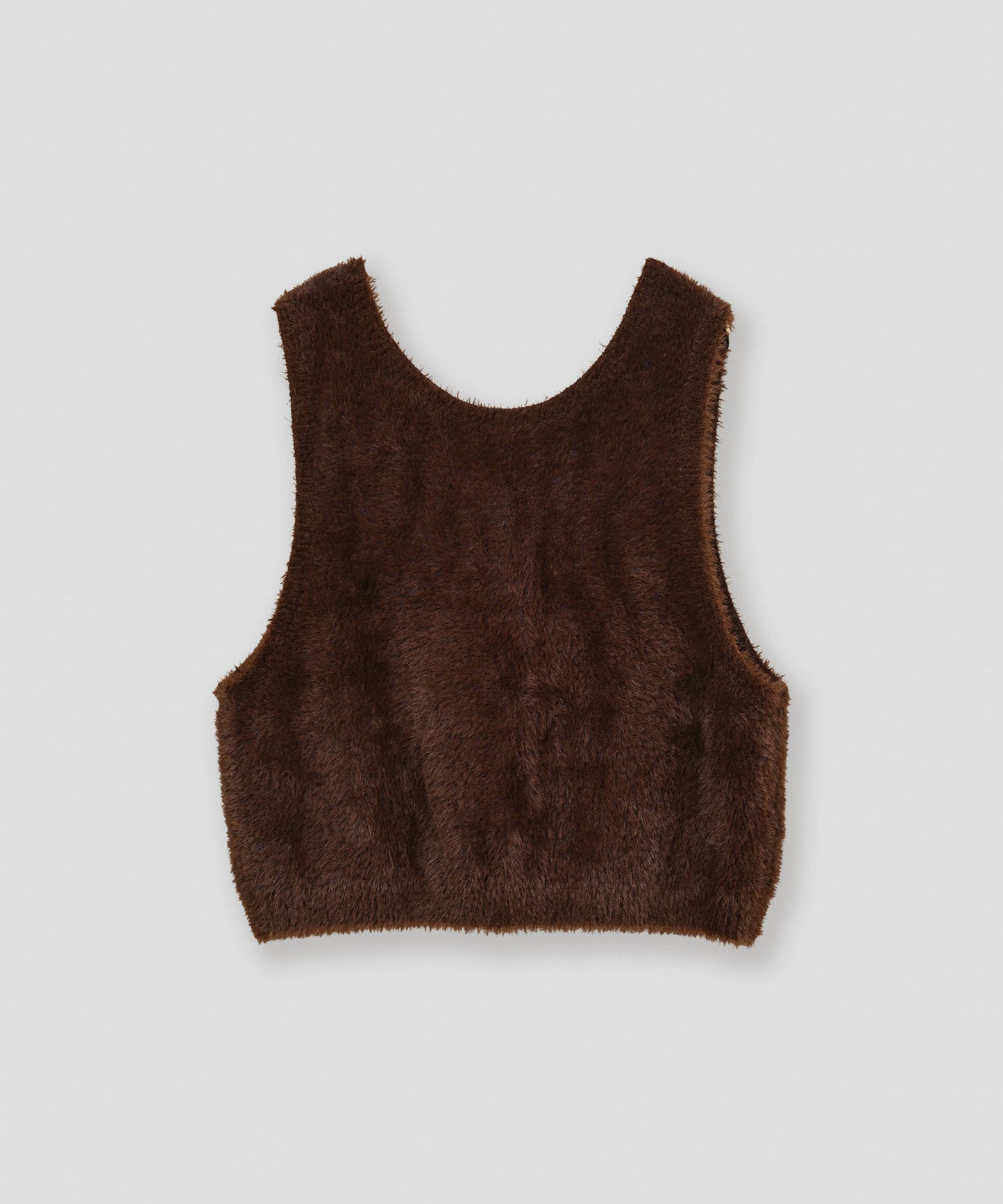 mix fur vest / WHT26FKN4043