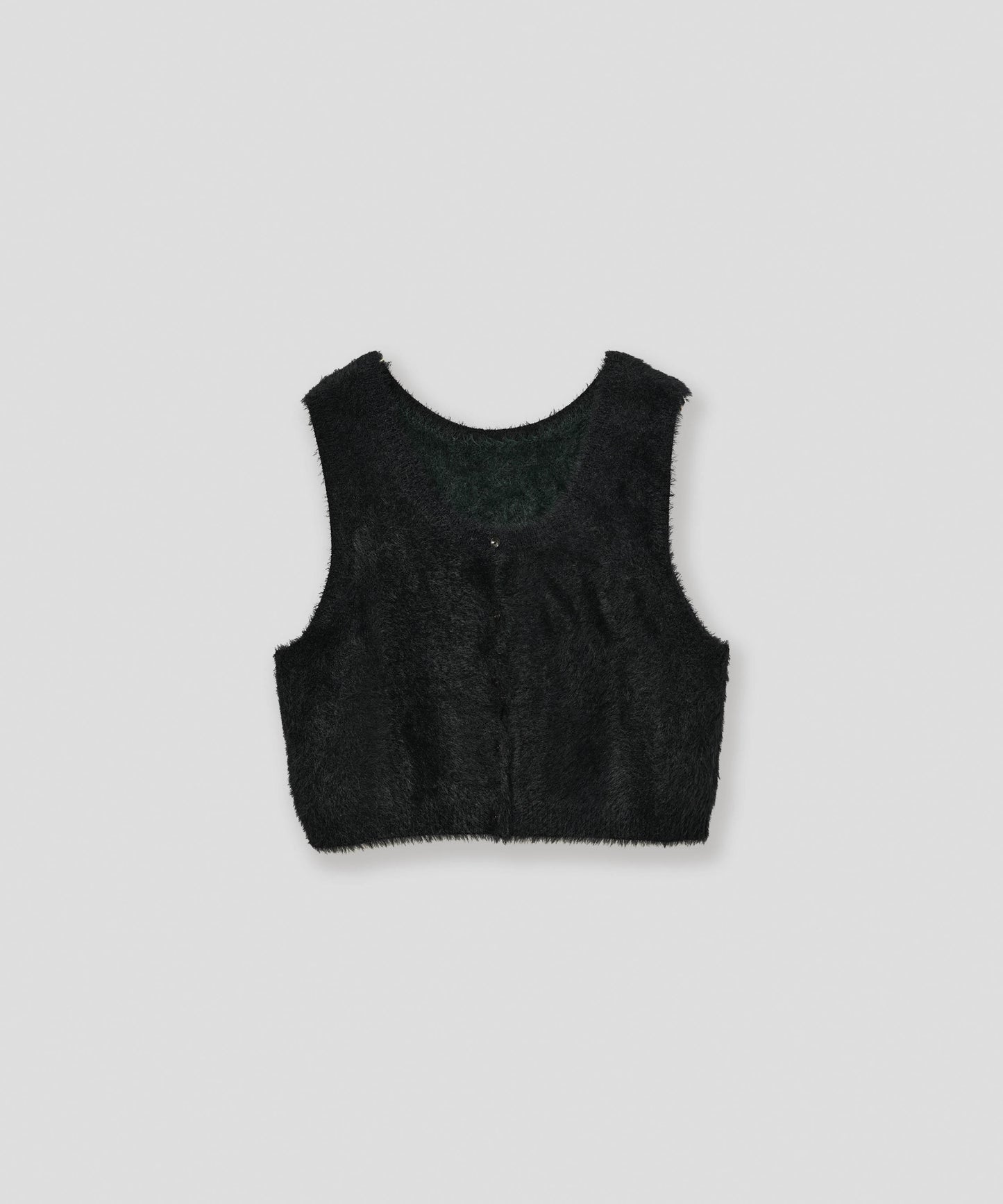 mix fur vest / WHT26FKN4043