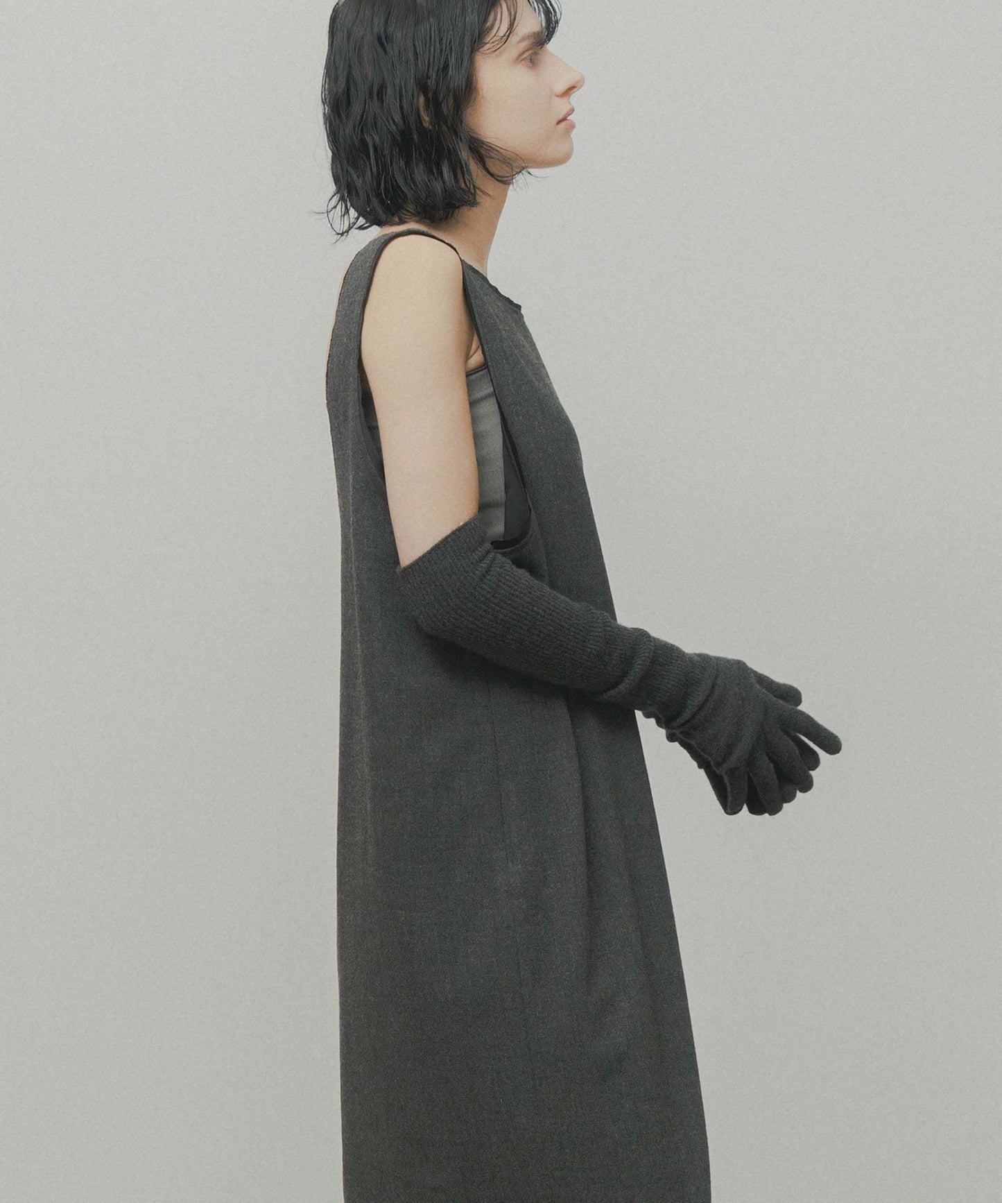 u neck cocoon dress / WHT26FOP4080