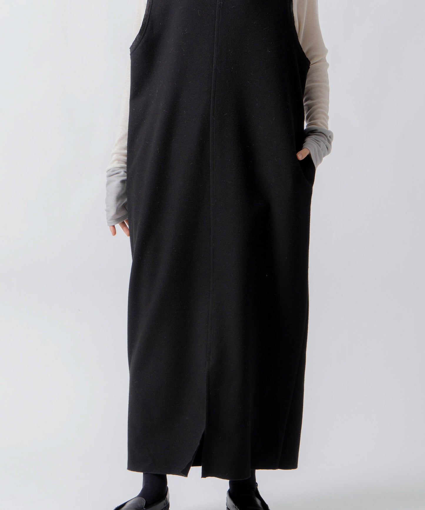 u neck cocoon dress / WHT26FOP4080