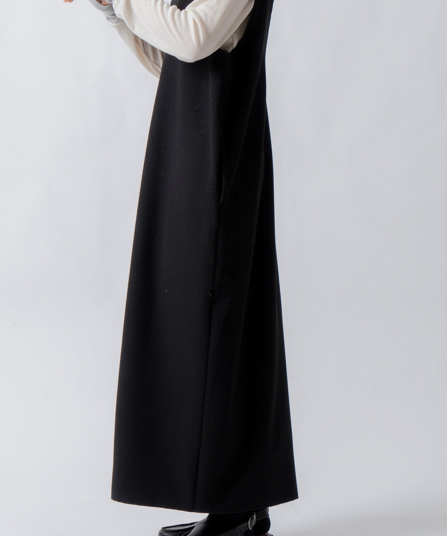 u neck cocoon dress / WHT26FOP4080