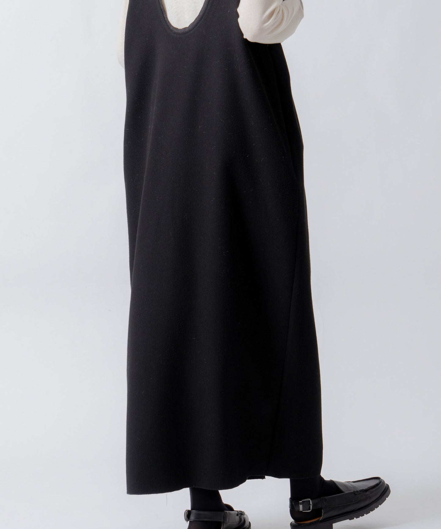 u neck cocoon dress / WHT26FOP4080