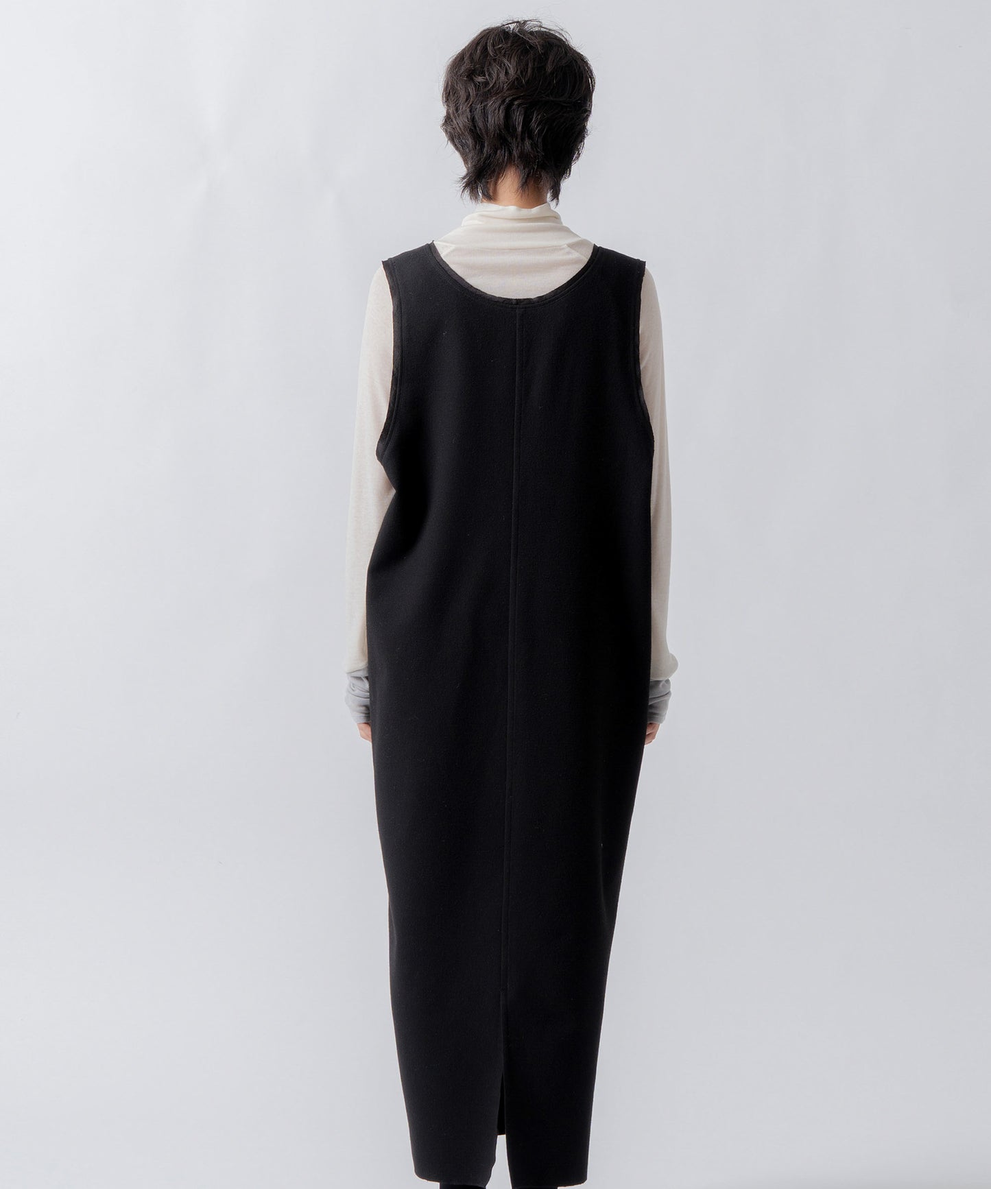u neck cocoon dress / WHT26FOP4080