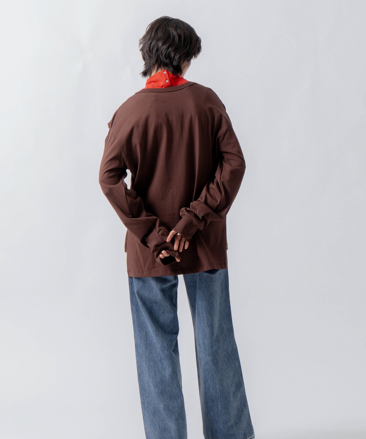 tuck design denim / WHT26FPT4075