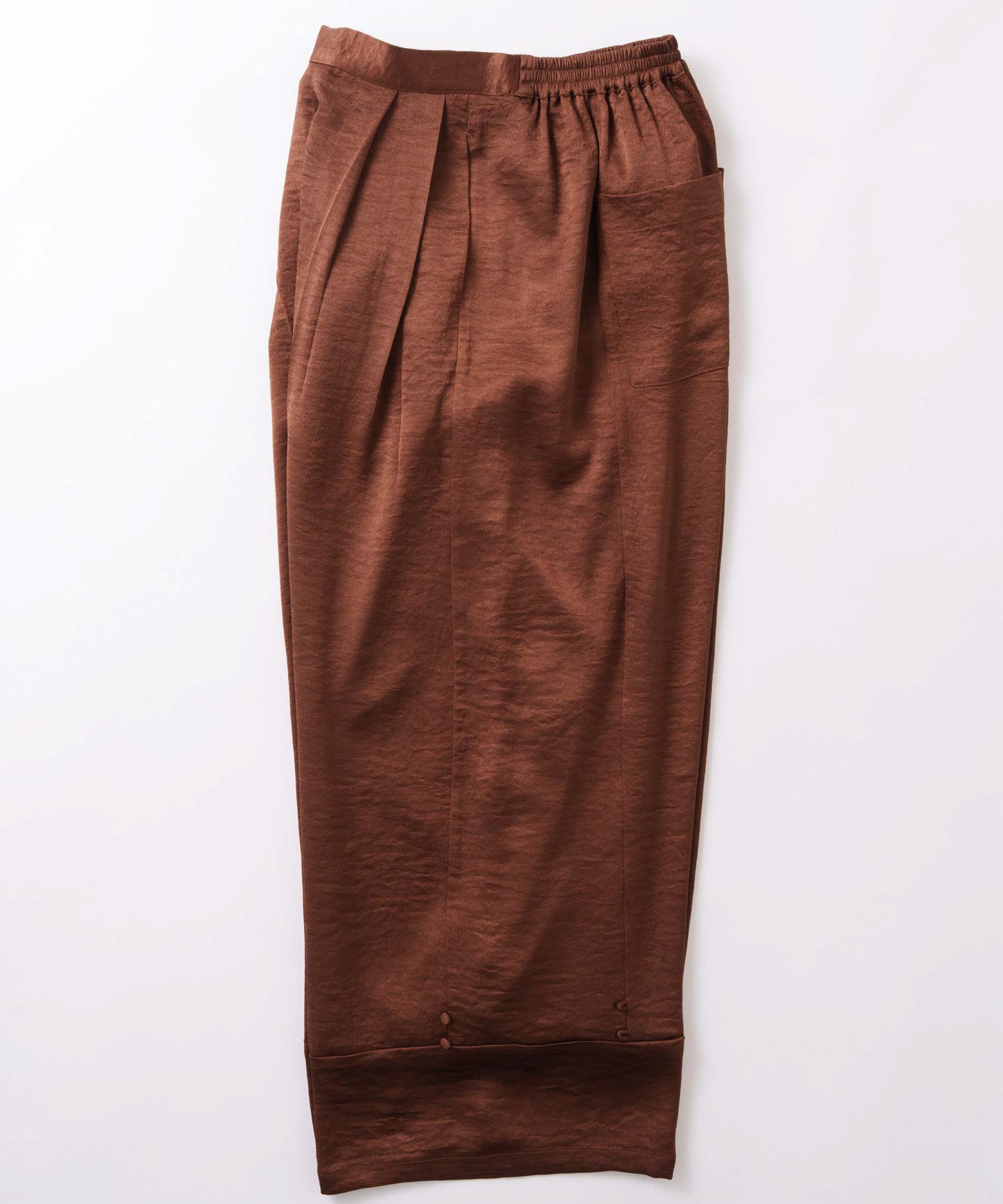 satin wide pants / WHT26FPT4077