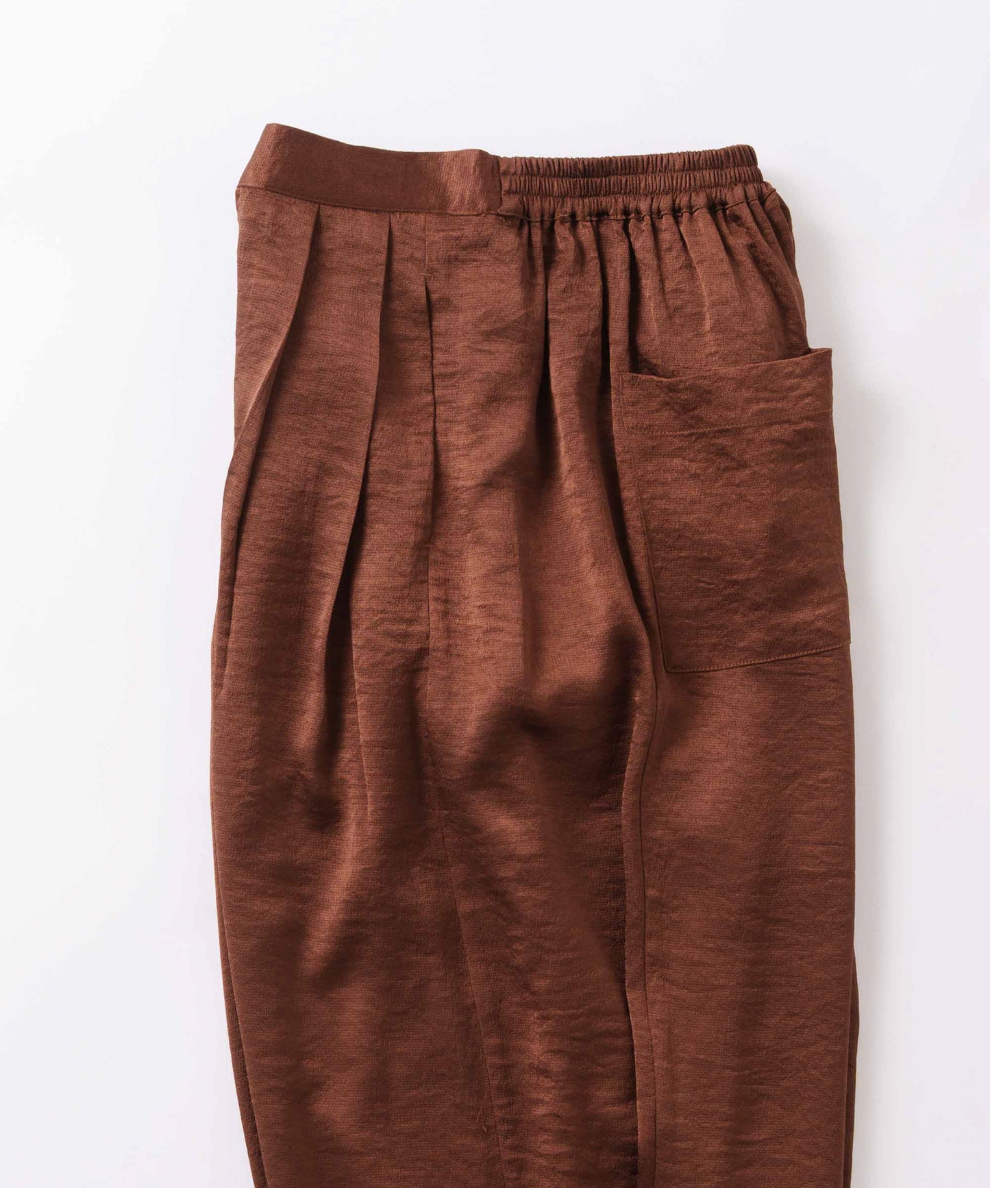 satin wide pants / WHT26FPT4077