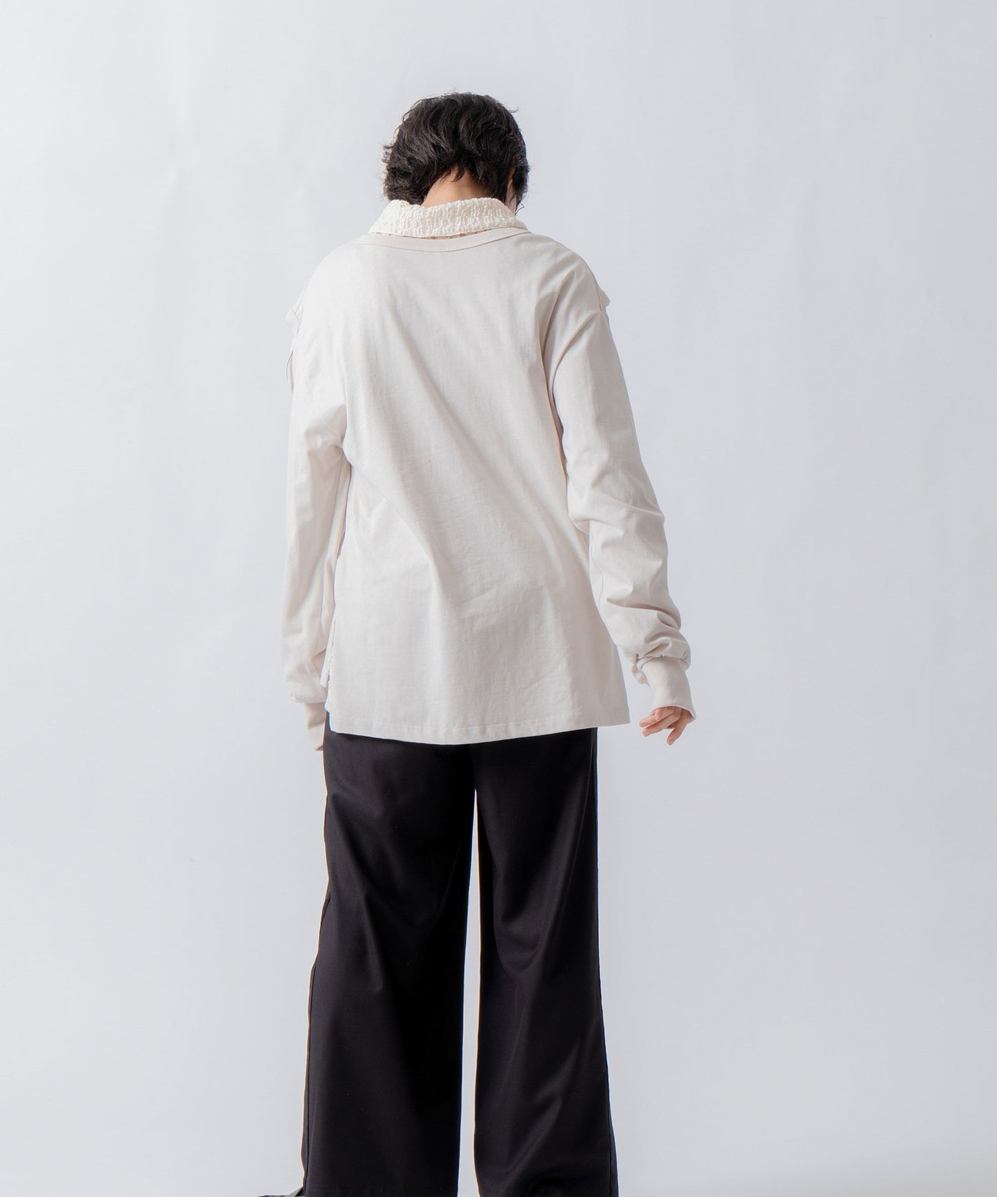 side velour line pants / WHT26FPT4079
