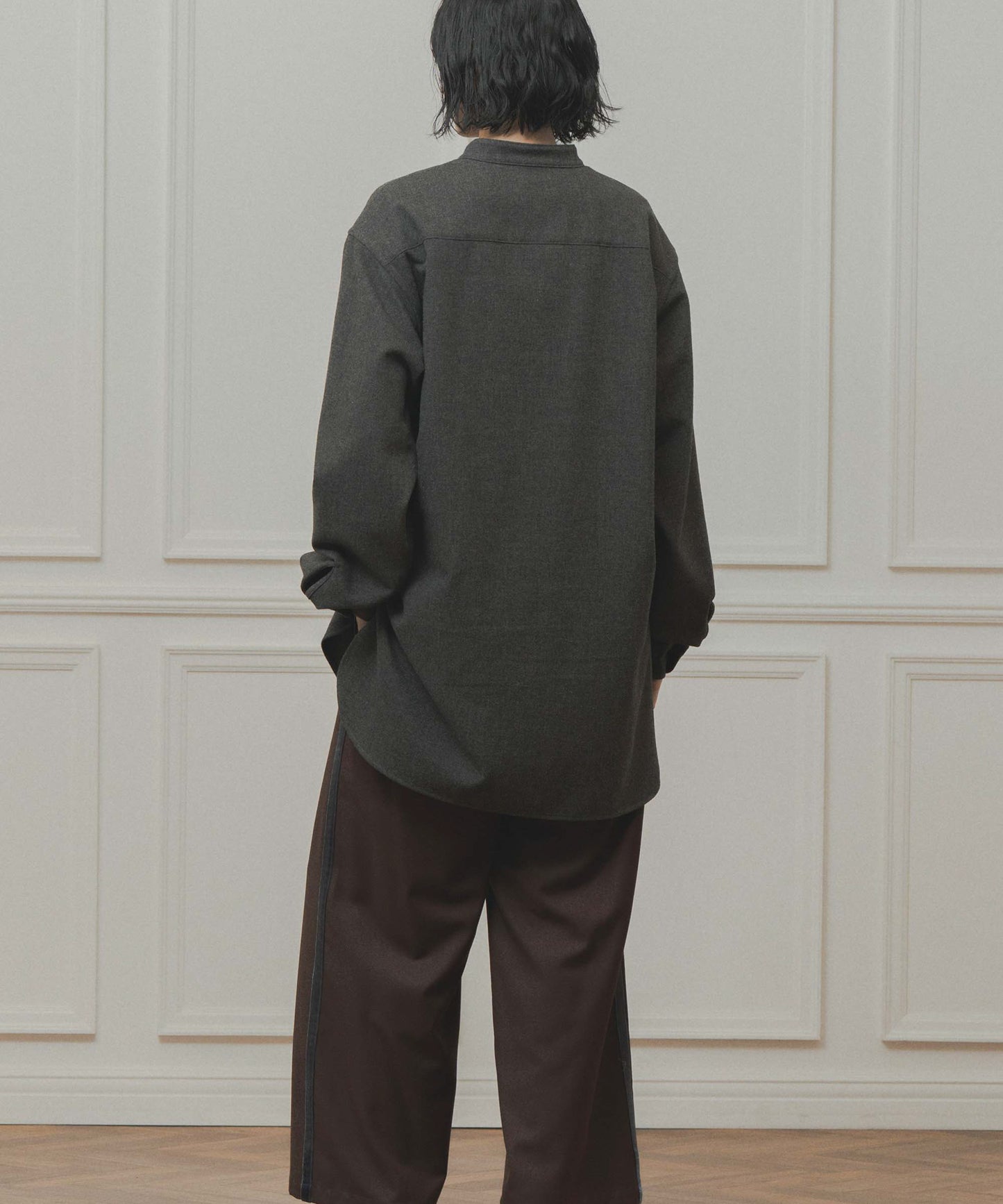 side velour line pants / WHT26FPT4079