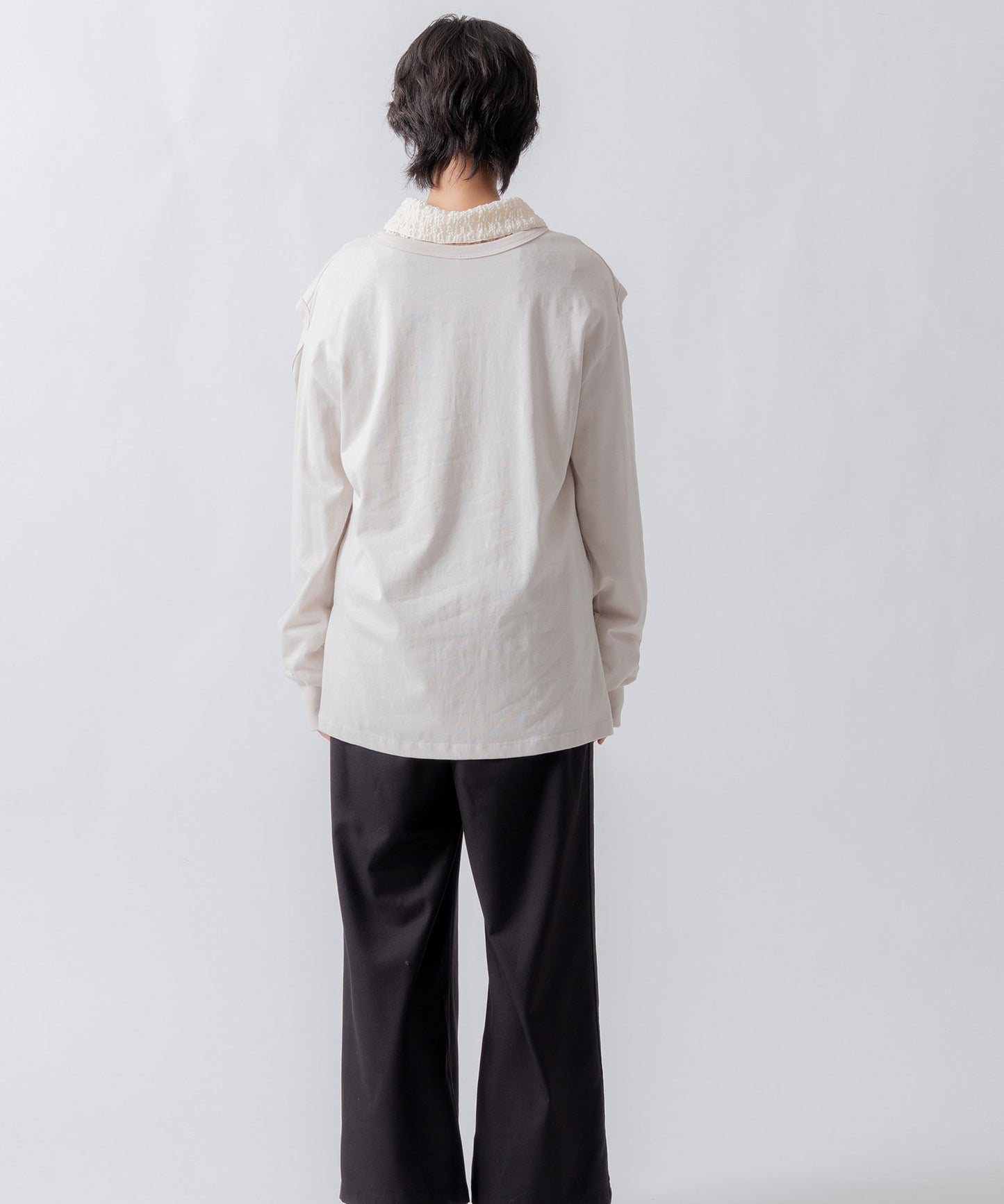 side velour line pants / WHT26FPT4079