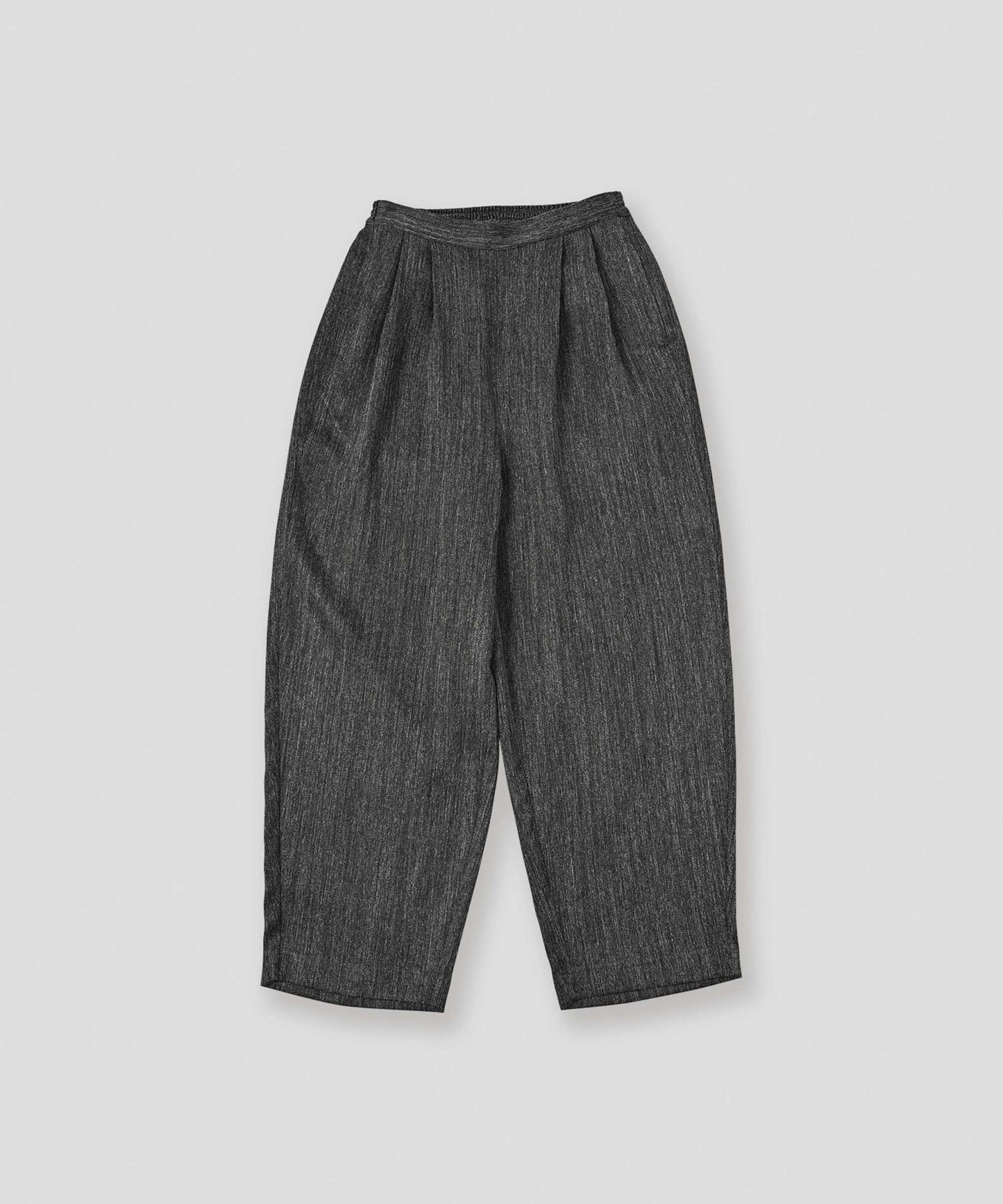 tweed satin tapered pants / WHT26FPT4080