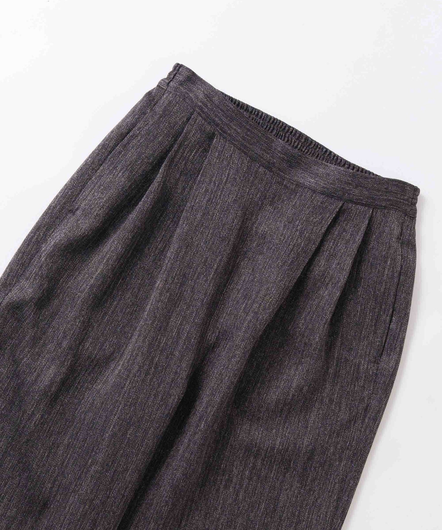 tweed satin tapered pants / WHT26FPT4080