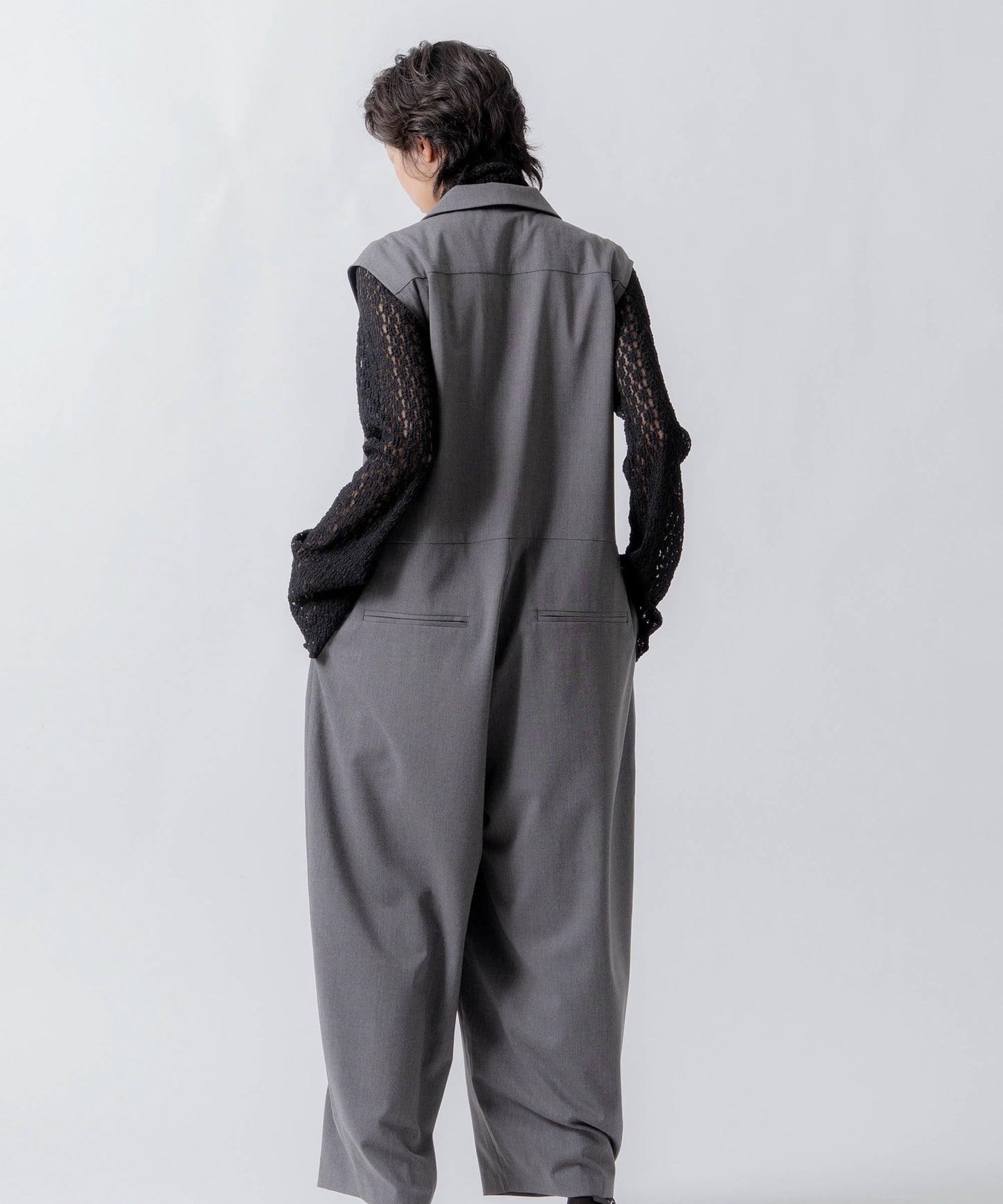 tailored collar jumpsuit / WHT26FPT4081