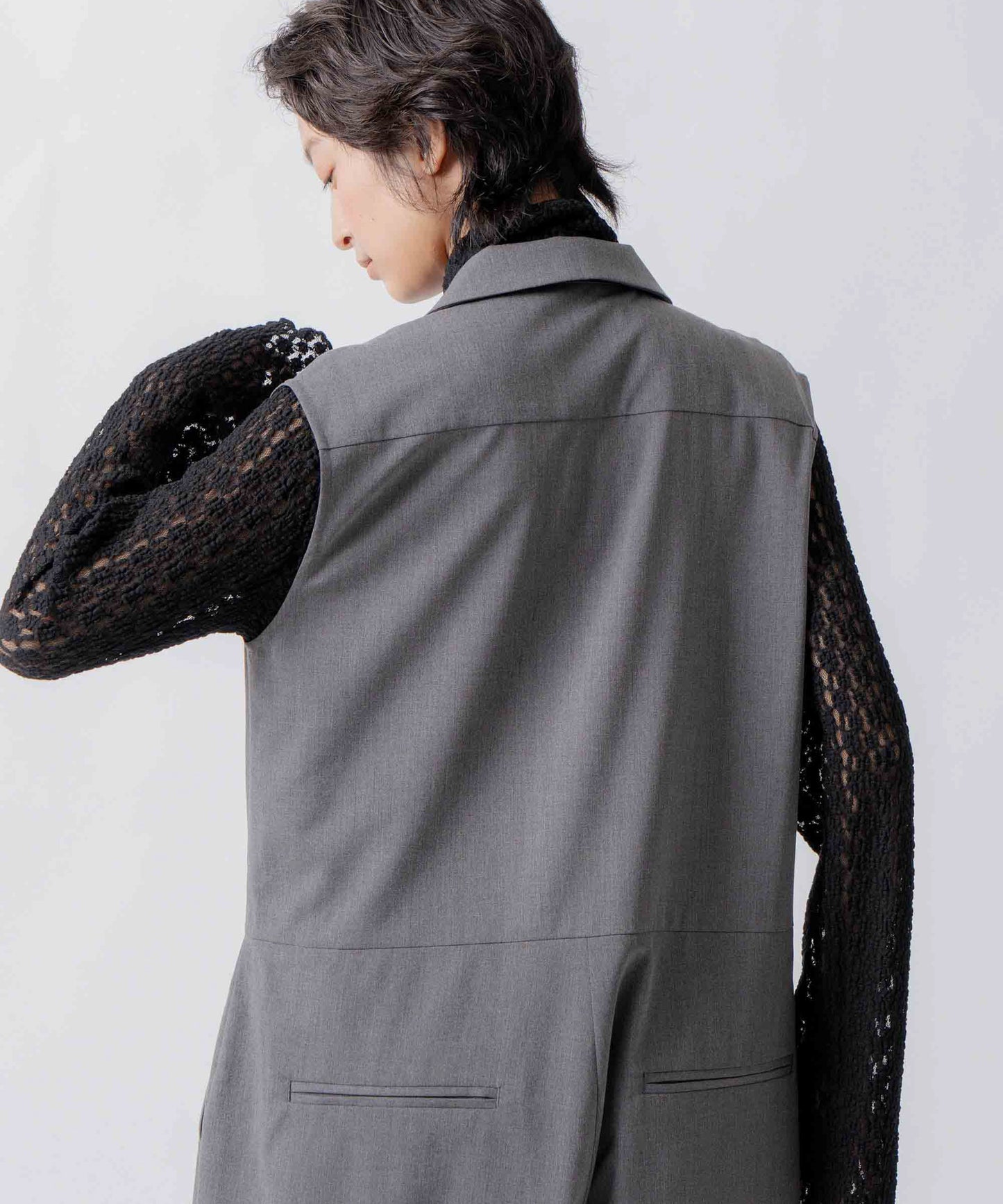 tailored collar jumpsuit / WHT26FPT4081