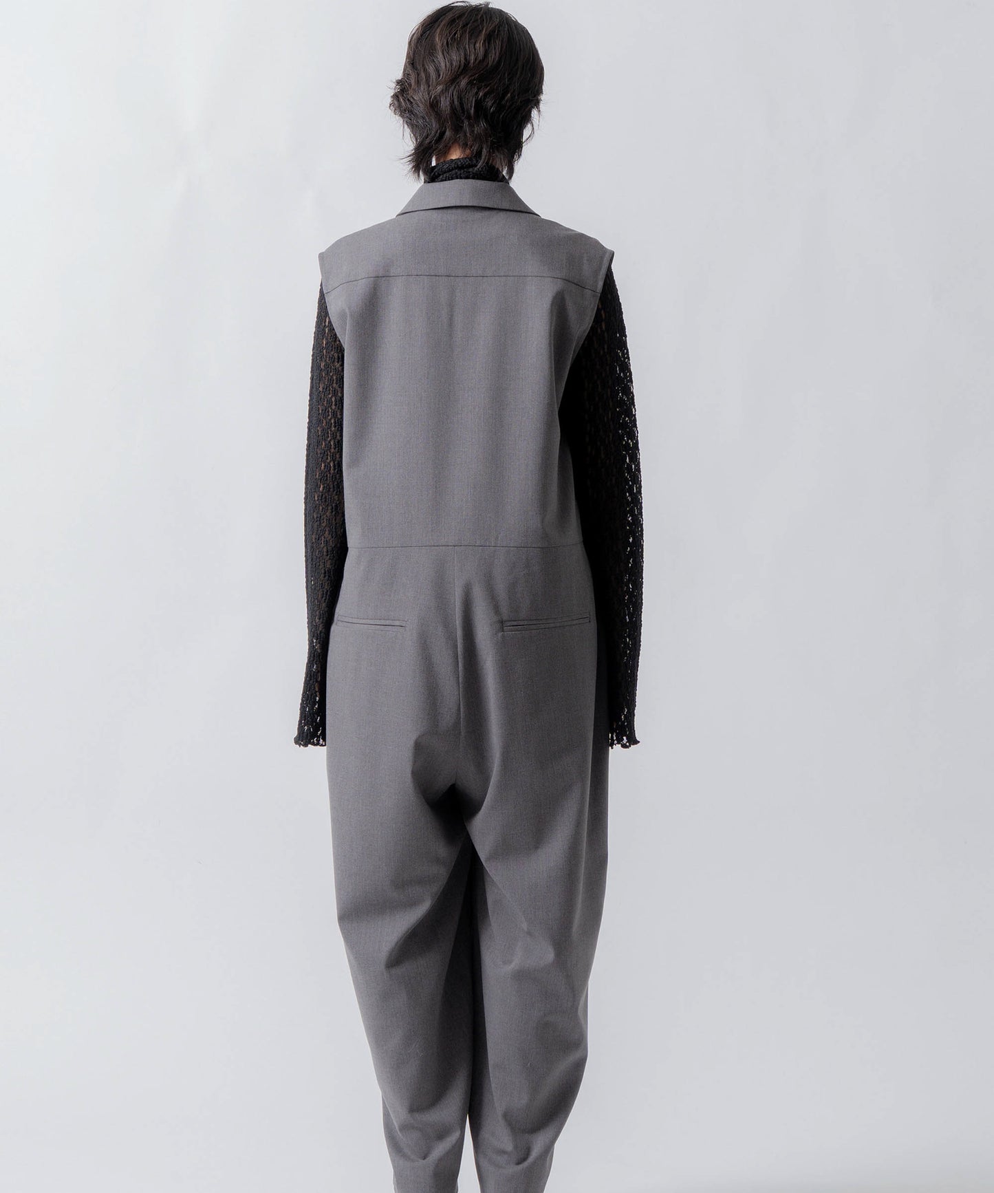 tailored collar jumpsuit / WHT26FPT4081