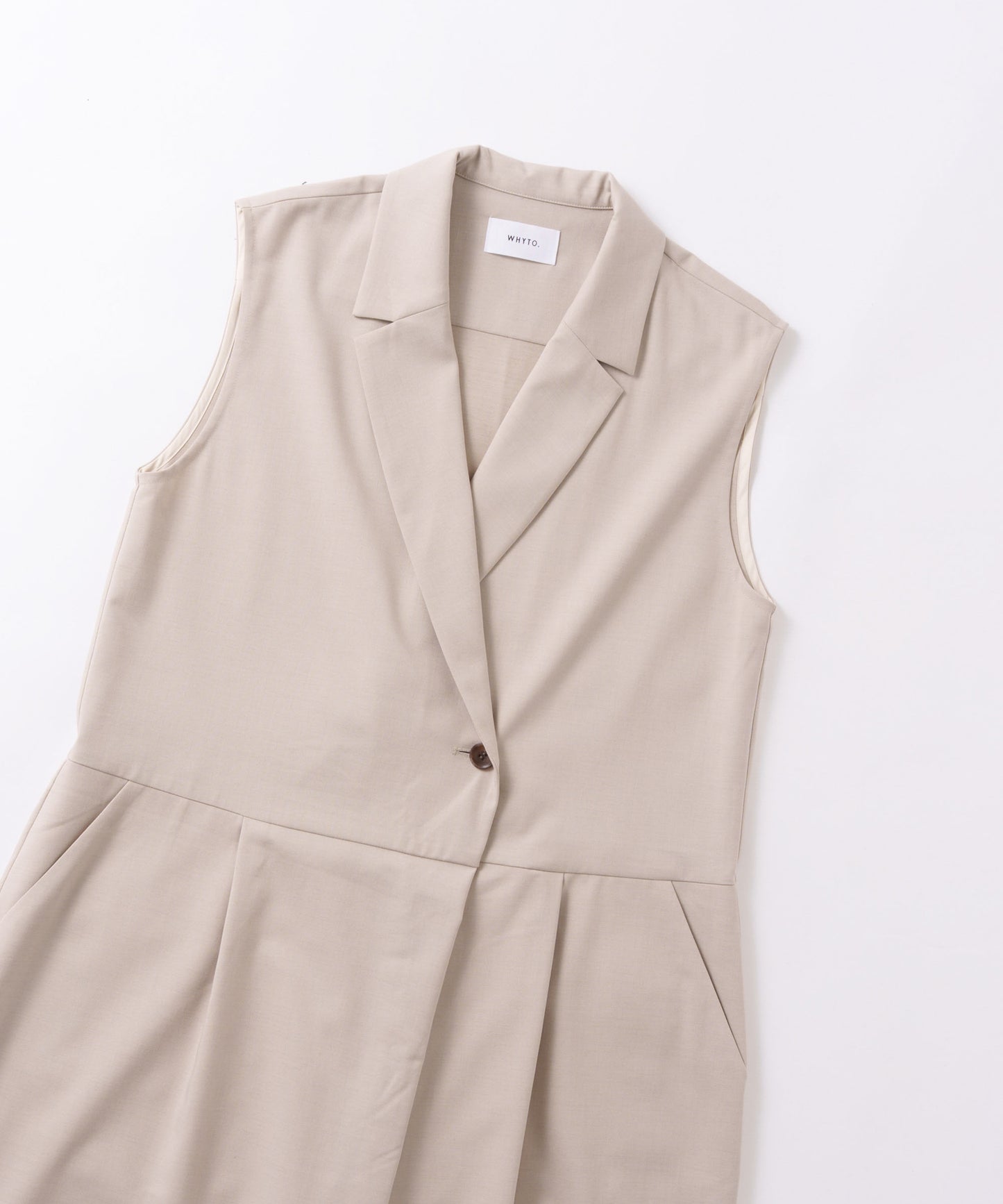 tailored collar jumpsuit / WHT26FPT4081