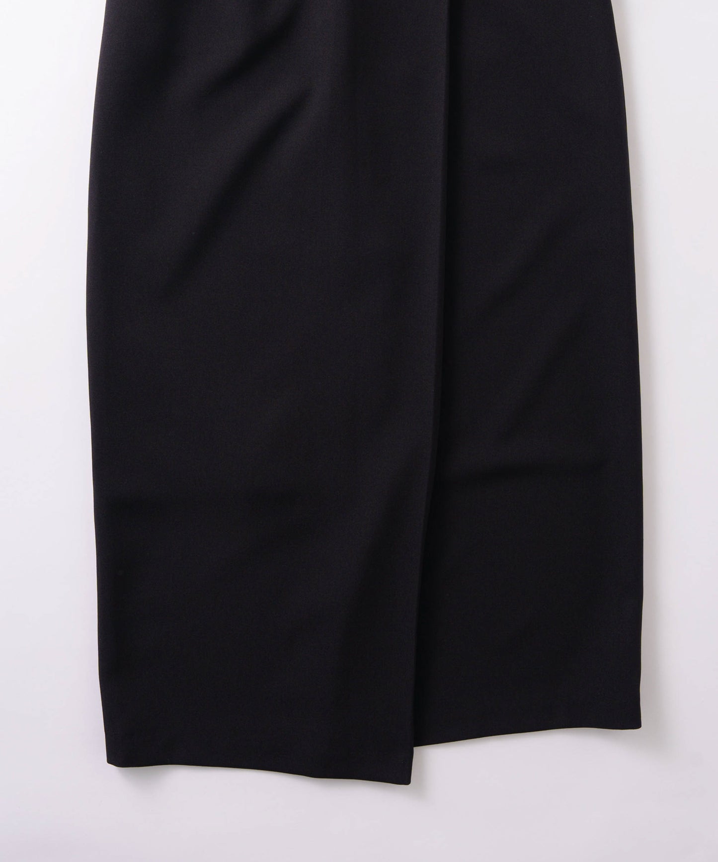 asymmetry tuck skirt / WHT26FSK4033