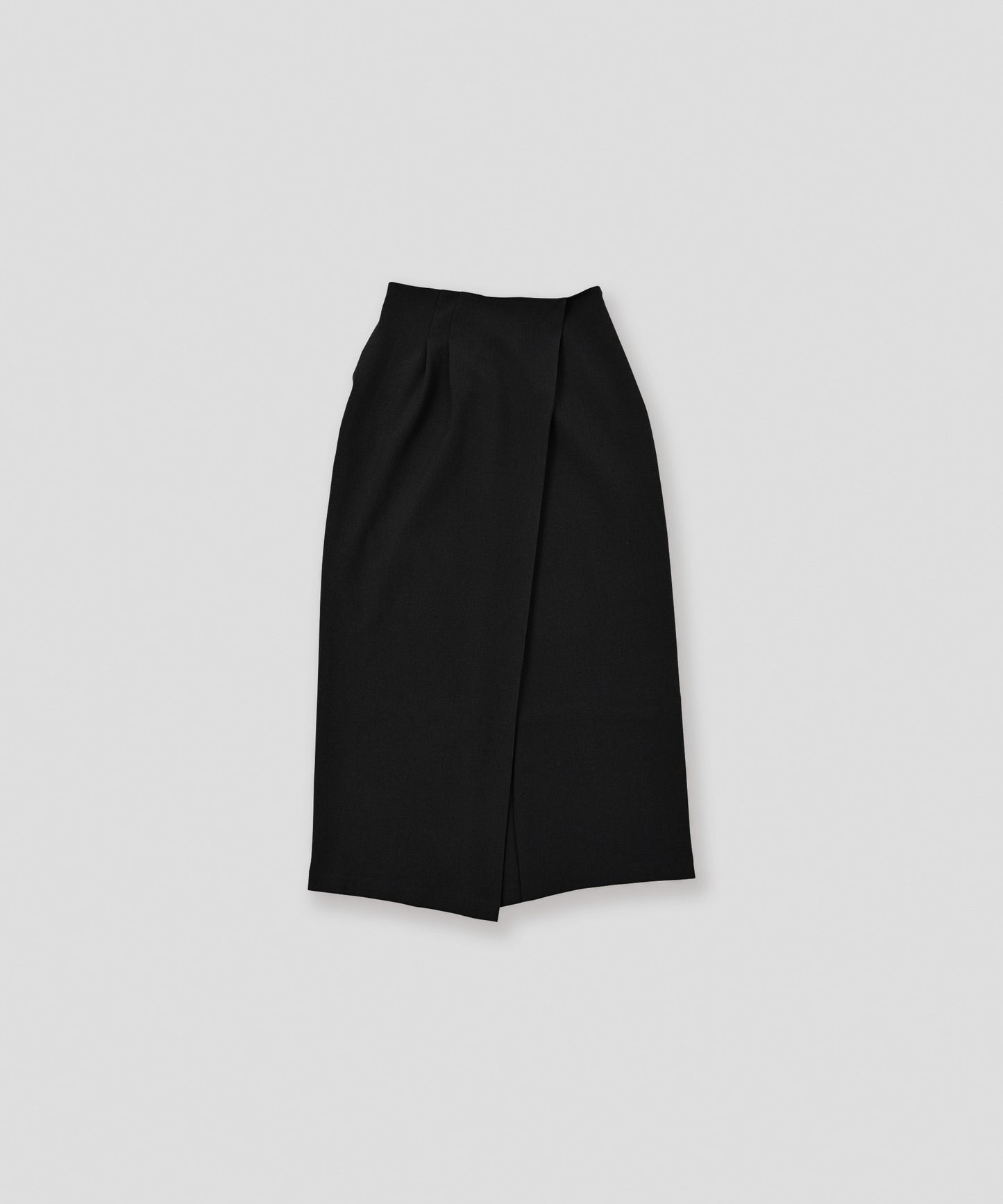 asymmetry tuck skirt / WHT26FSK4033