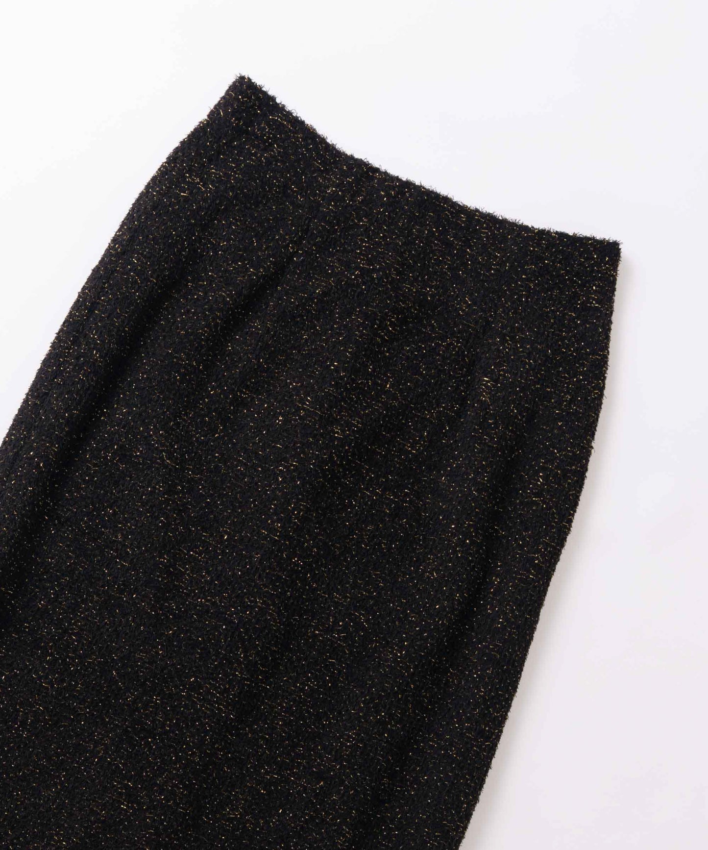 glitter shaggy skirt / WHT26FSK4034