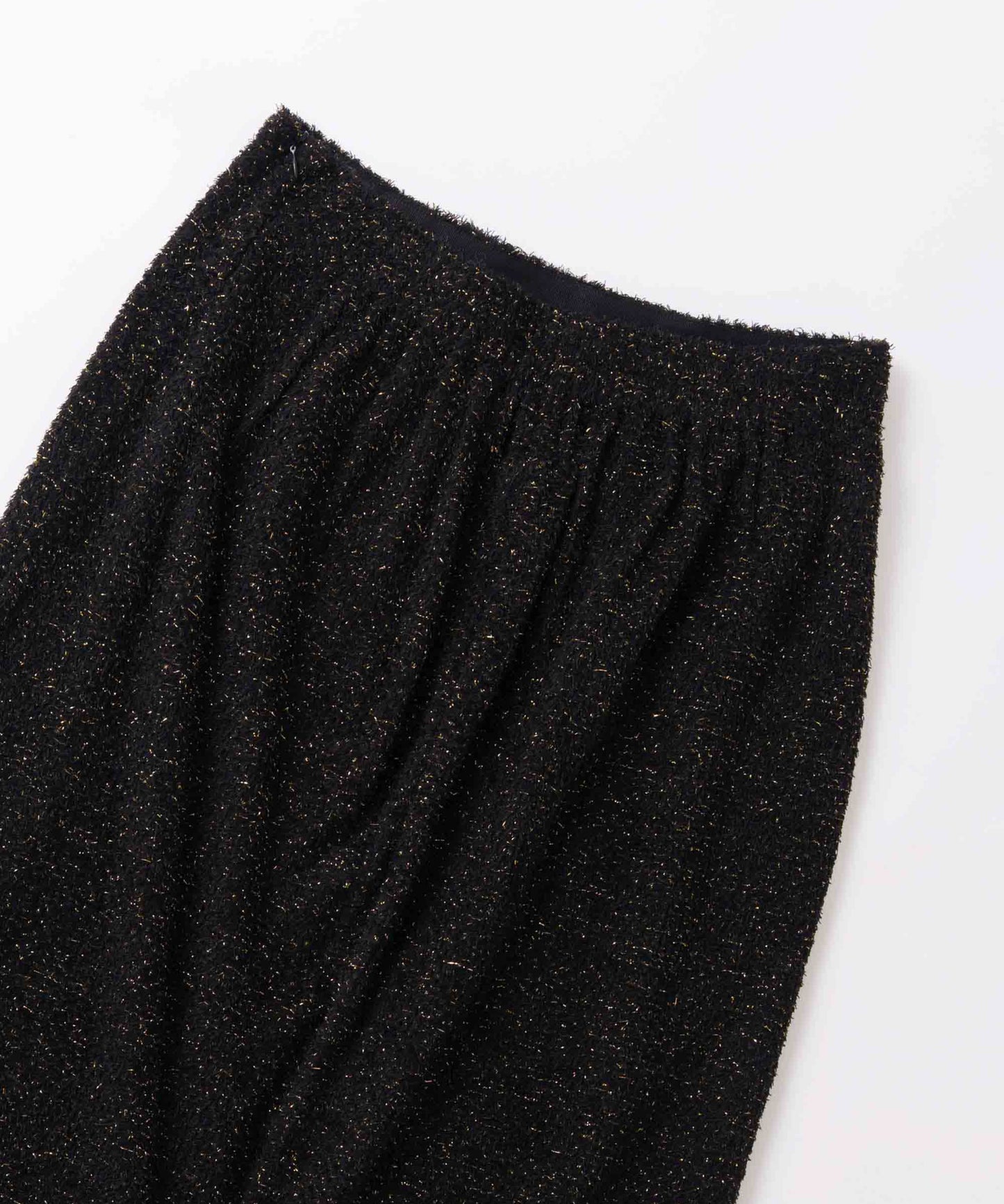 glitter shaggy skirt / WHT26FSK4034
