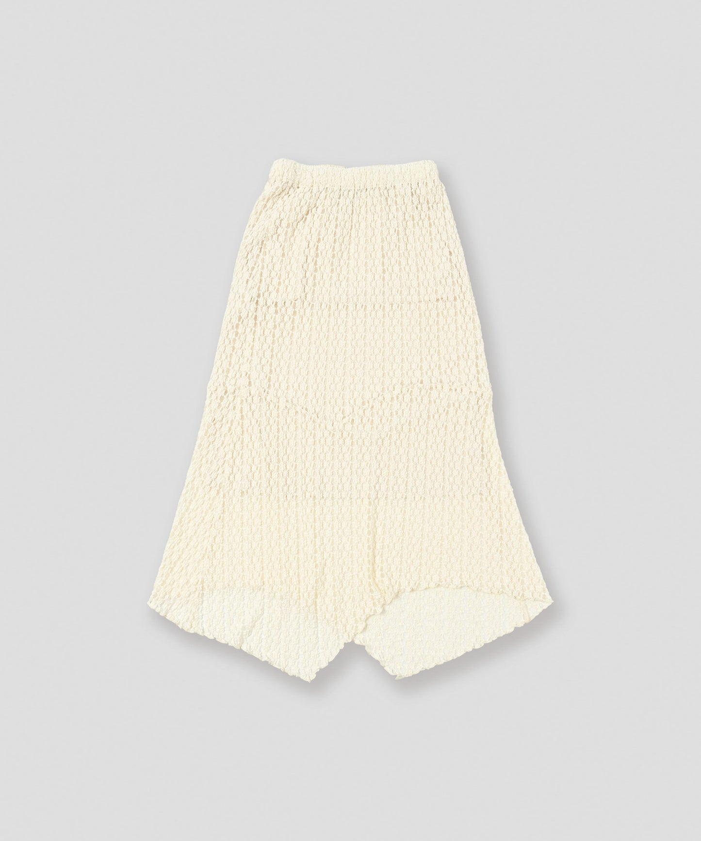 lace asymmetry skirt / WHT26FSK4035