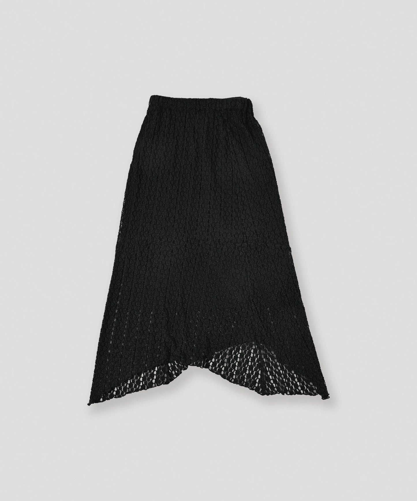 lace asymmetry skirt / WHT26FSK4035
