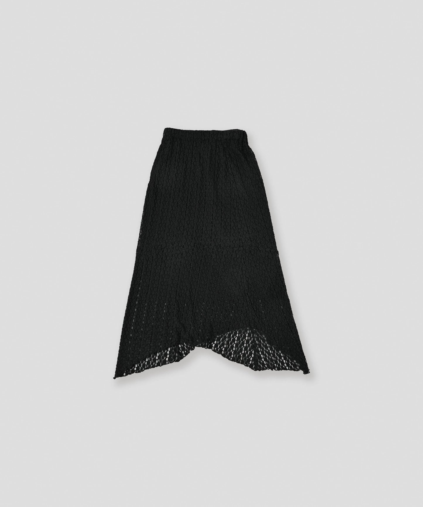 lace asymmetry skirt / WHT26FSK4035