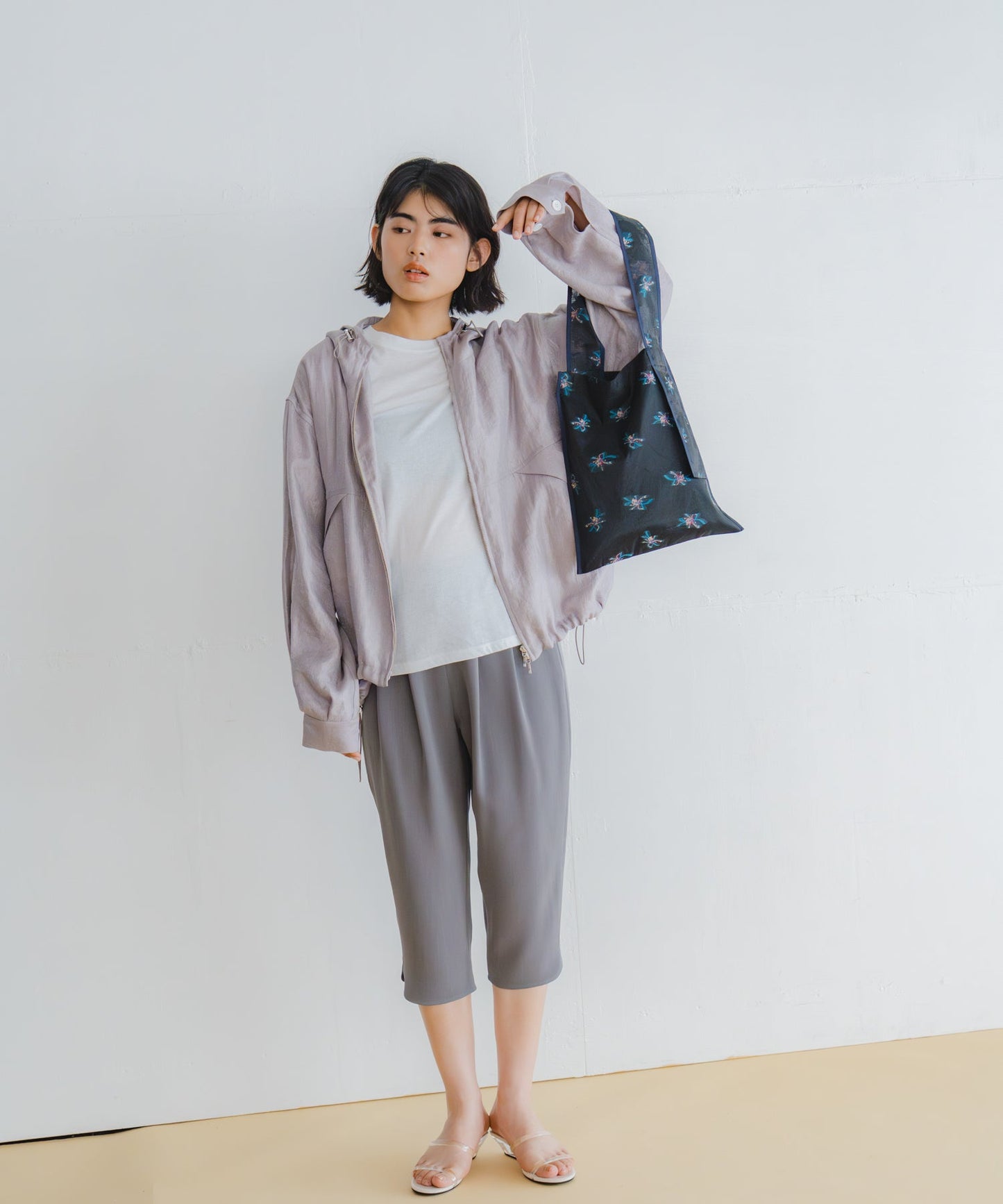 sheer flower bag / WHT26HAC4014