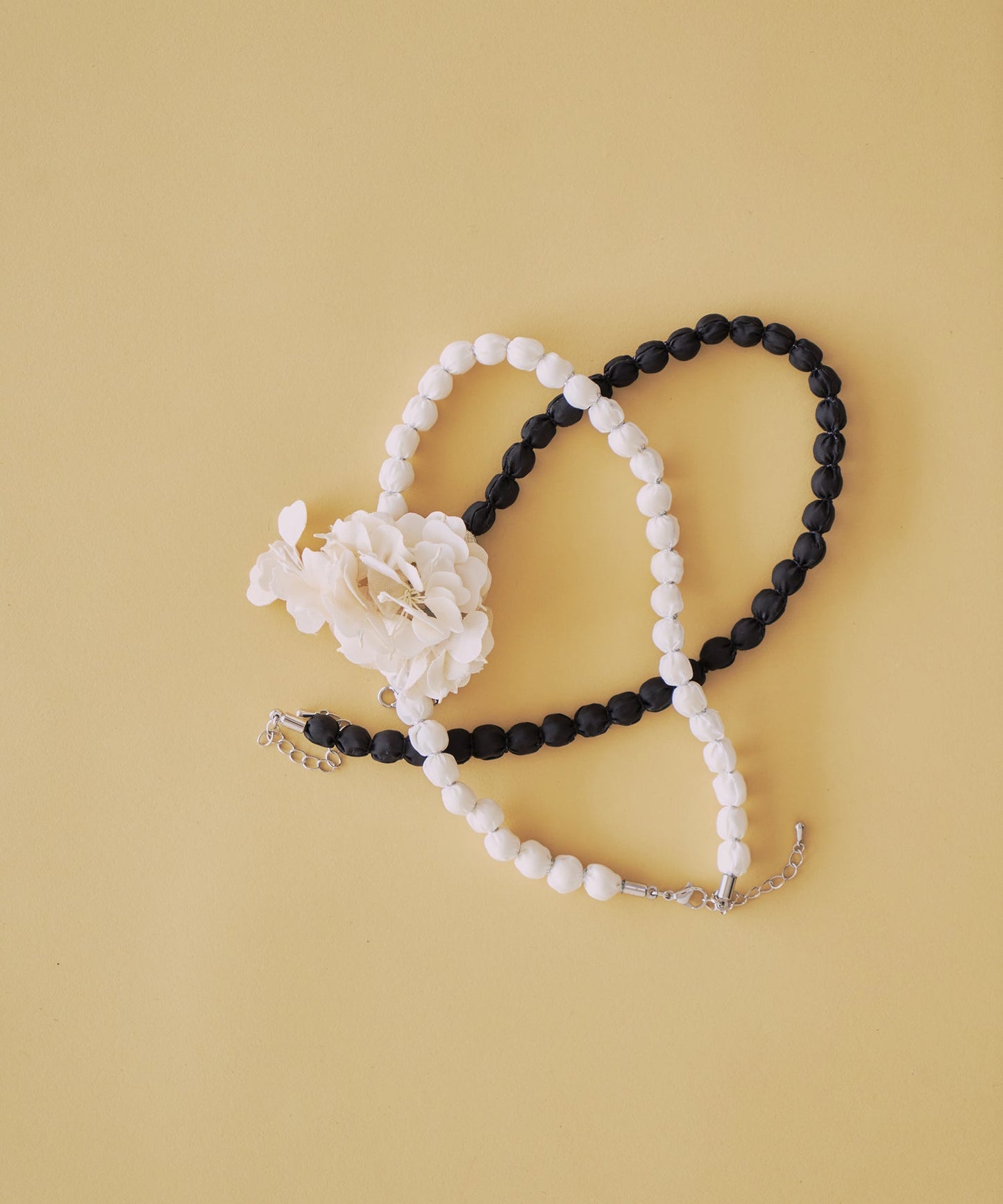 2way flower brooch&necklace / WHT26HAC4015
