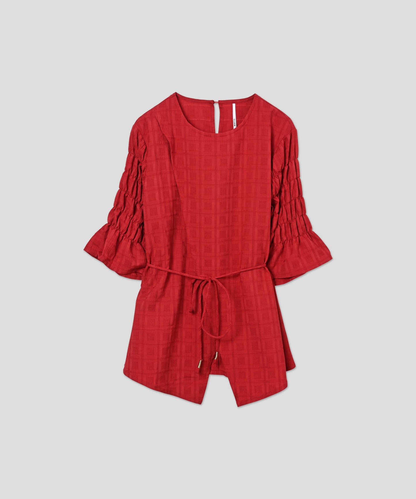 slit layered blouse / WHT26HBL4086
