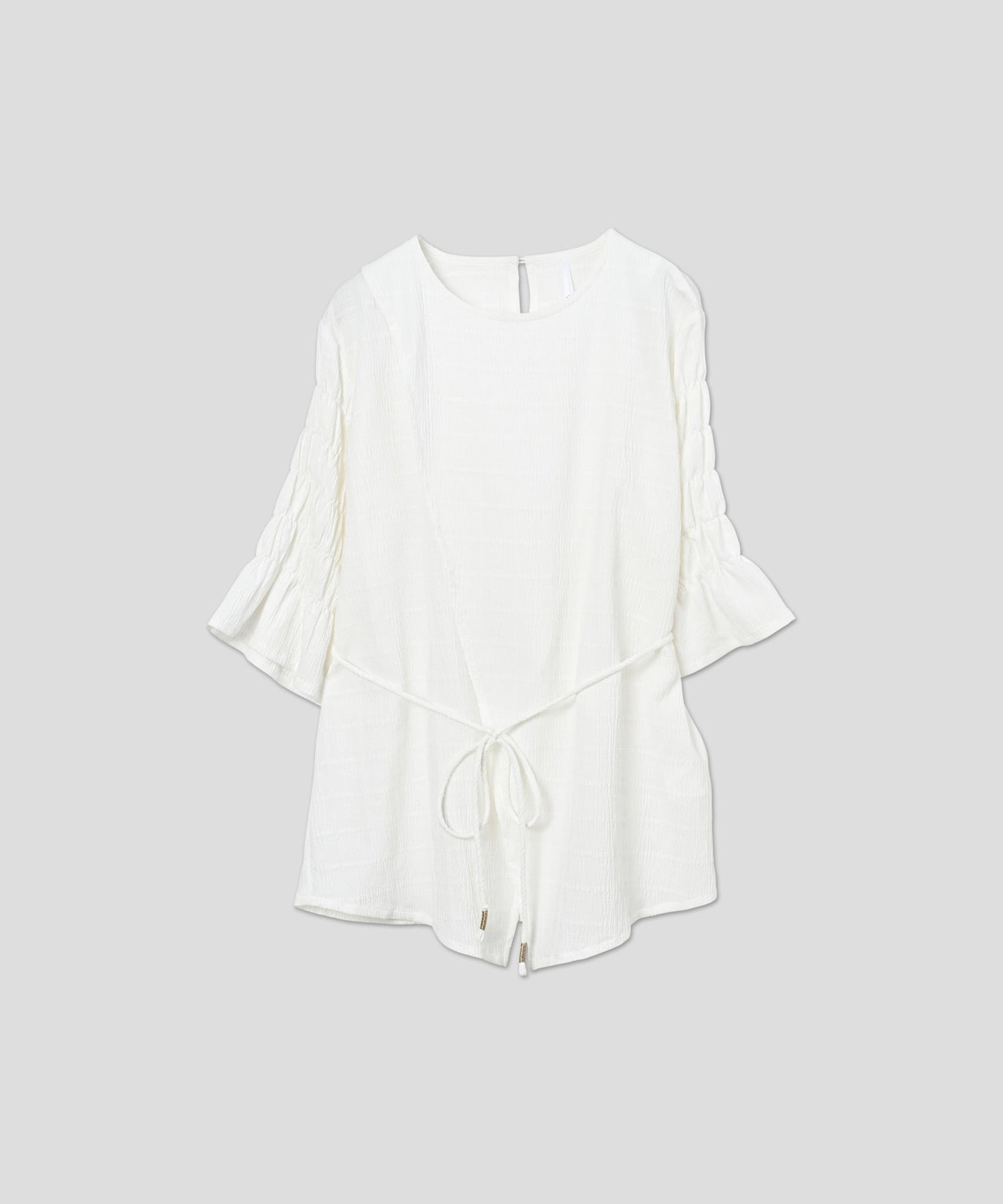 slit layered blouse / WHT26HBL4086