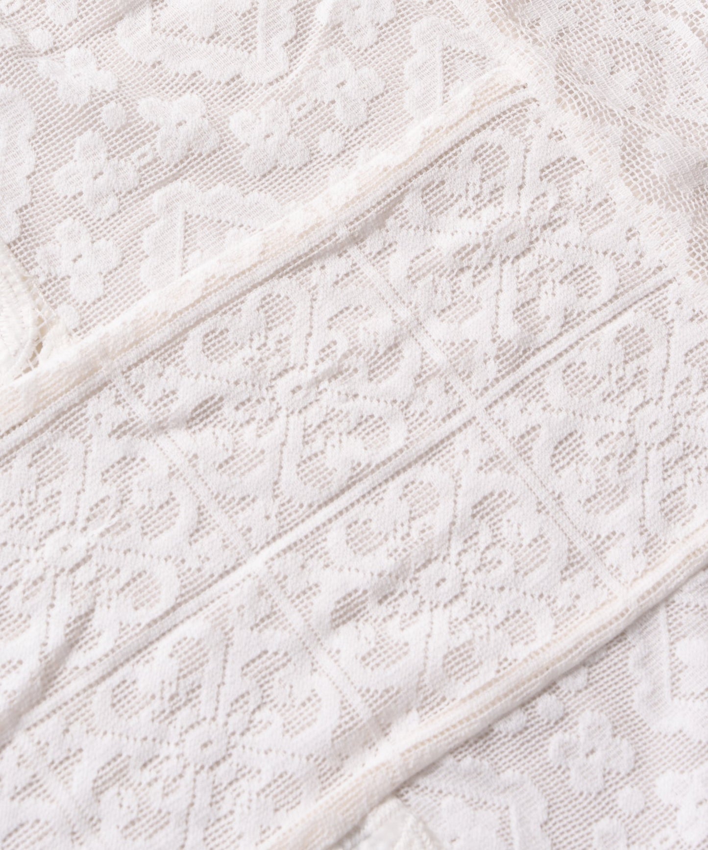 lace combination cardigan / WHT26HBL4089