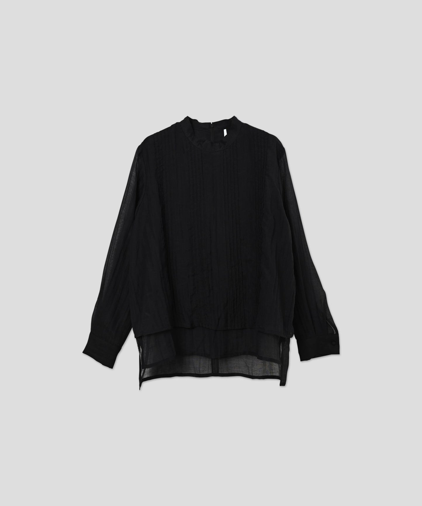 layered sheer blouse / WHT26HBL4092