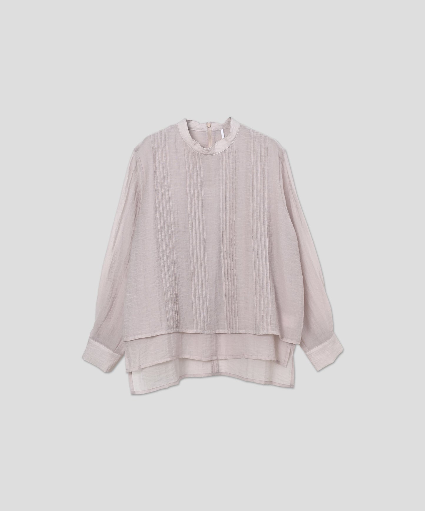 layered sheer blouse / WHT26HBL4092