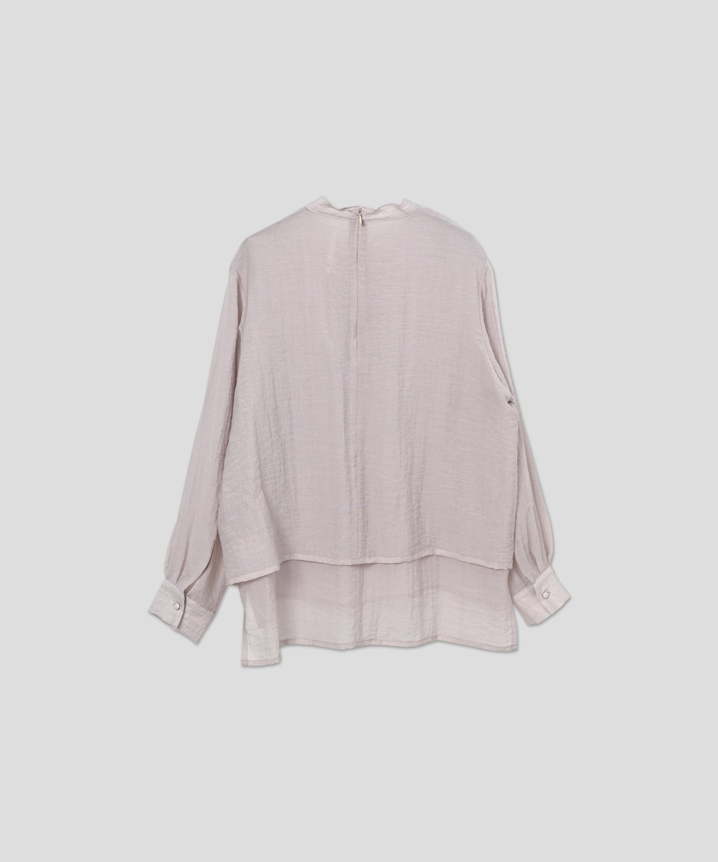 layered sheer blouse / WHT26HBL4092