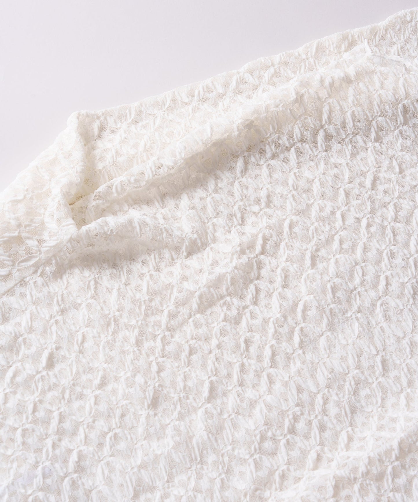 flare sleeve lace blouse / WHT26HBL4094