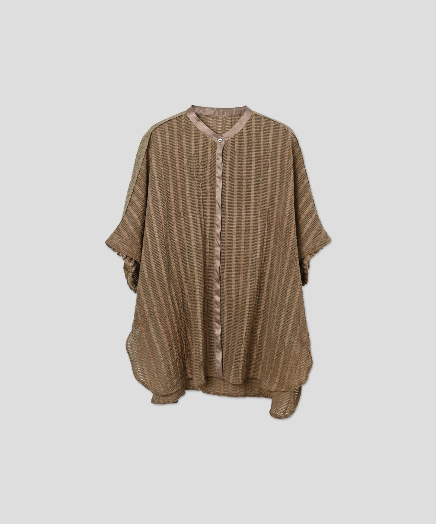 wide square blouse / WHT26HBL4096