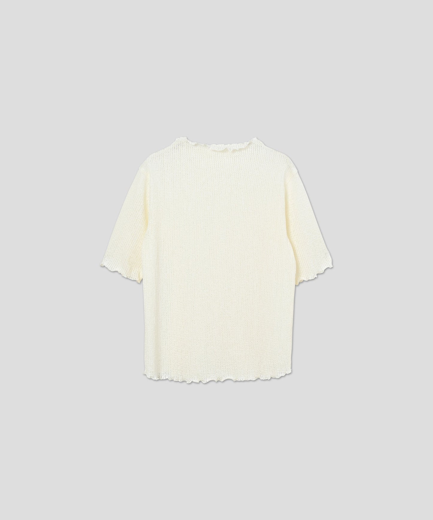sheer lace blouse / WHT26HBL4097